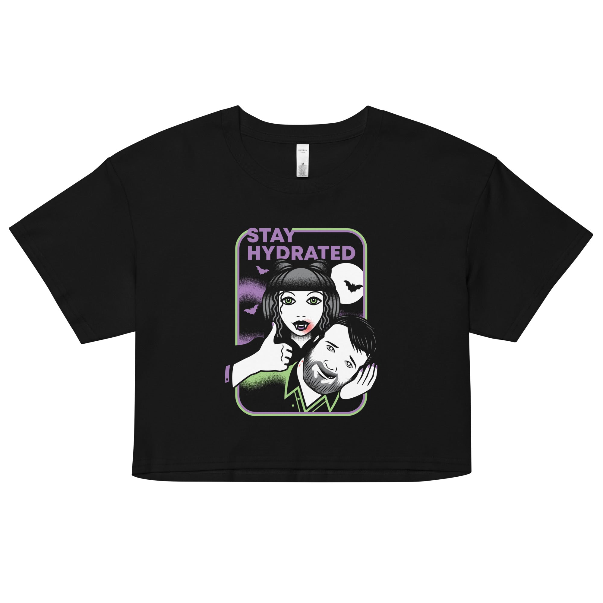 Stay Hydrated Women's Crop Tee Hoodie, Sweatshirt | CoreVibeTees.com