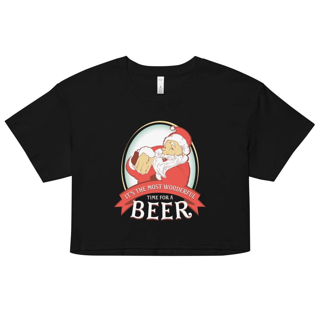 It's the Most Wonderful Time Women's Crop Tee Hoodie, Sweatshirt | CoreVibeTees.com (Image 2)