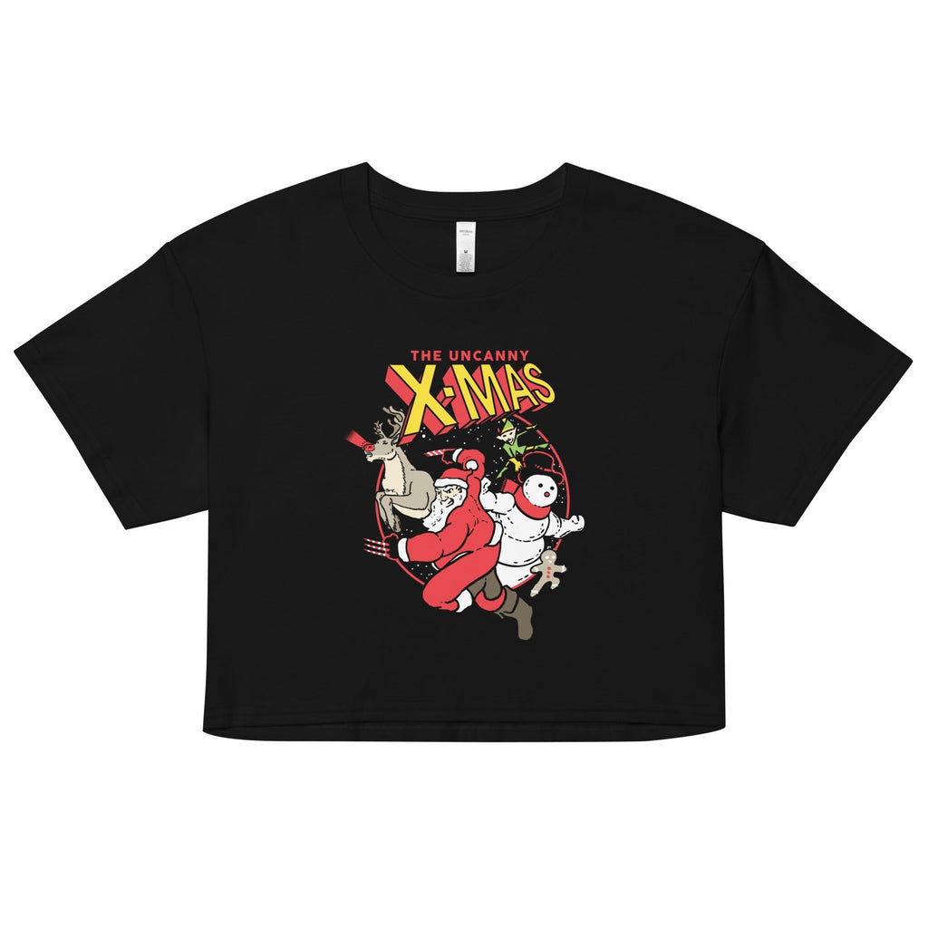 The Uncanny X-Mas Women's Crop Tee Hoodie, Sweatshirt | CoreVibeTees.com