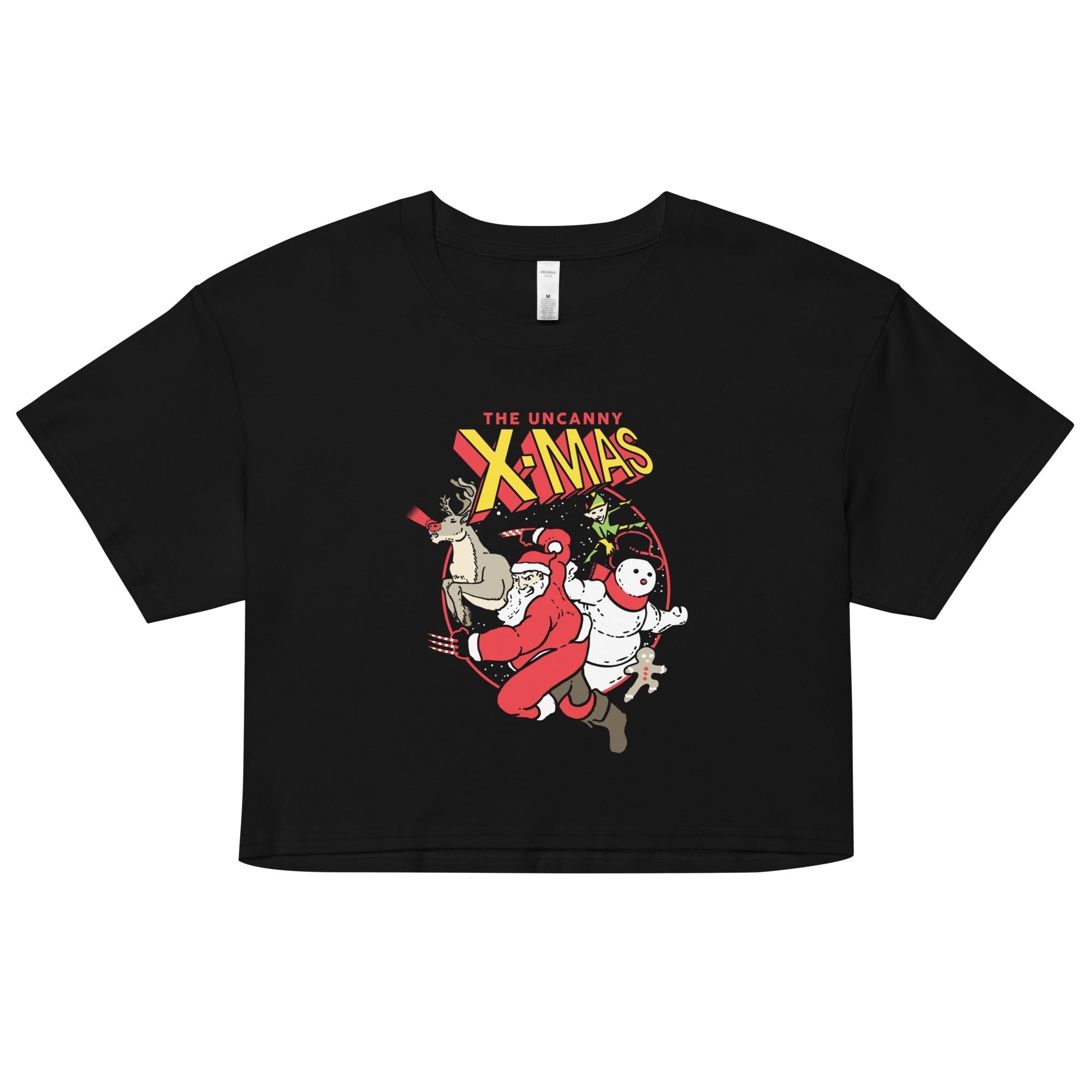 The Uncanny X-Mas Women's Crop Tee Hoodie, Sweatshirt | CoreVibeTees.com