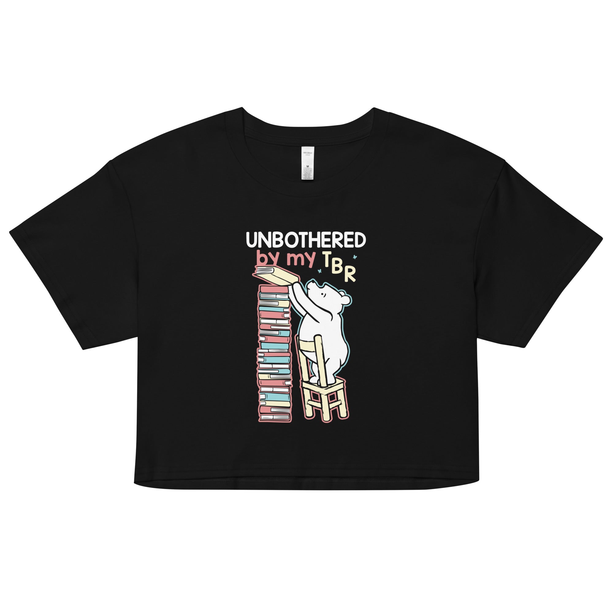 Unbothered By My TBR Women's Crop Tee Hoodie, Sweatshirt | CoreVibeTees.com