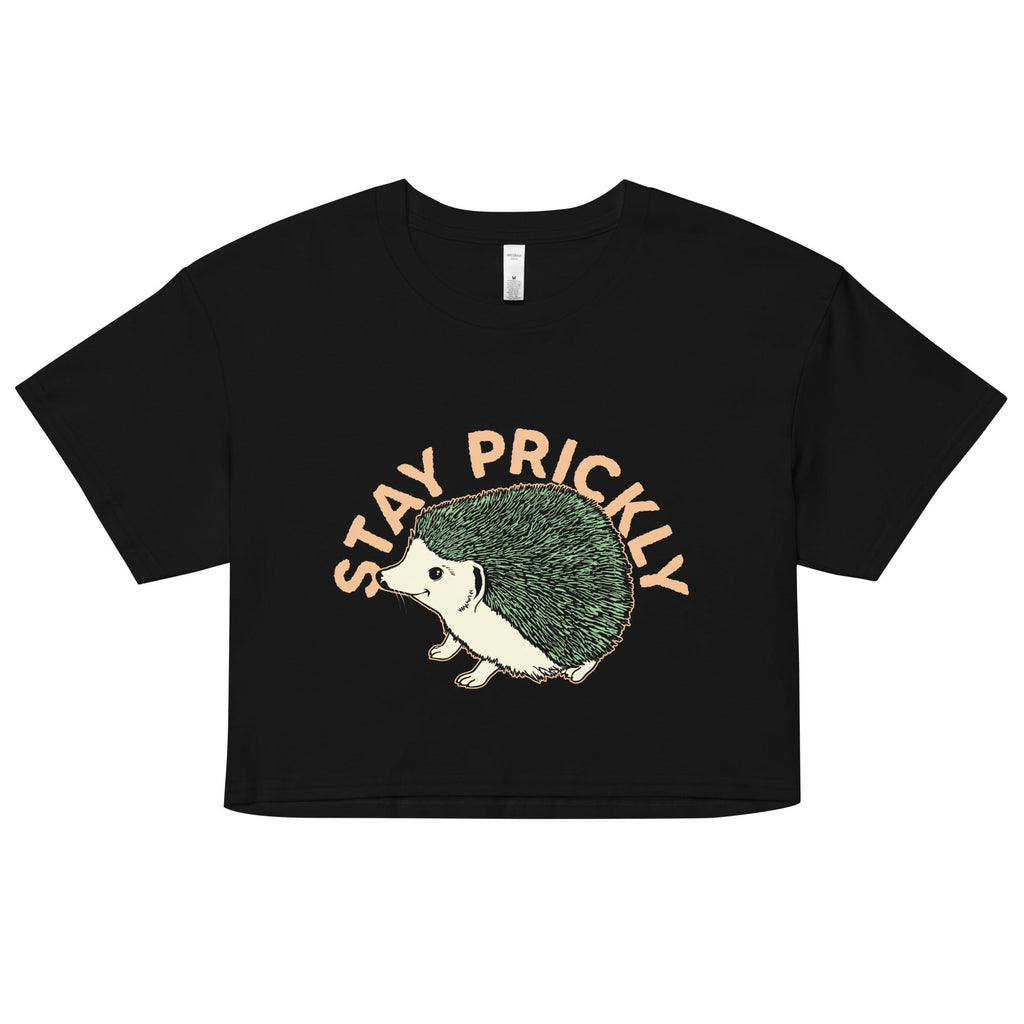 Stay Prickly Women's Crop Tee Hoodie, Sweatshirt | CoreVibeTees.com (Image 1)