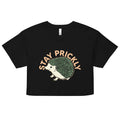 Stay Prickly Women's Crop Tee Hoodie, Sweatshirt | CoreVibeTees.com (Image 1)