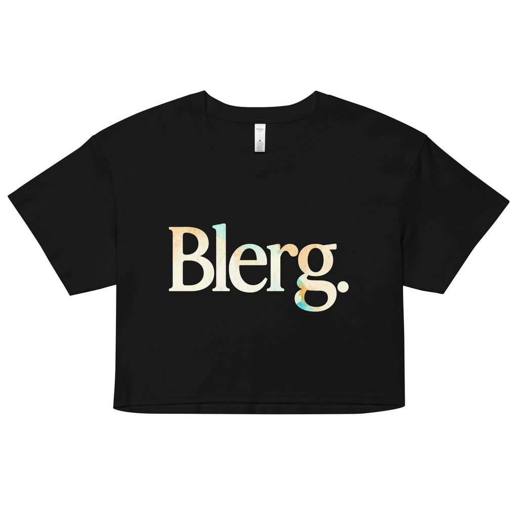 Blerg Women's Crop Tee Hoodie, Sweatshirt | CoreVibeTees.com (Image 1)