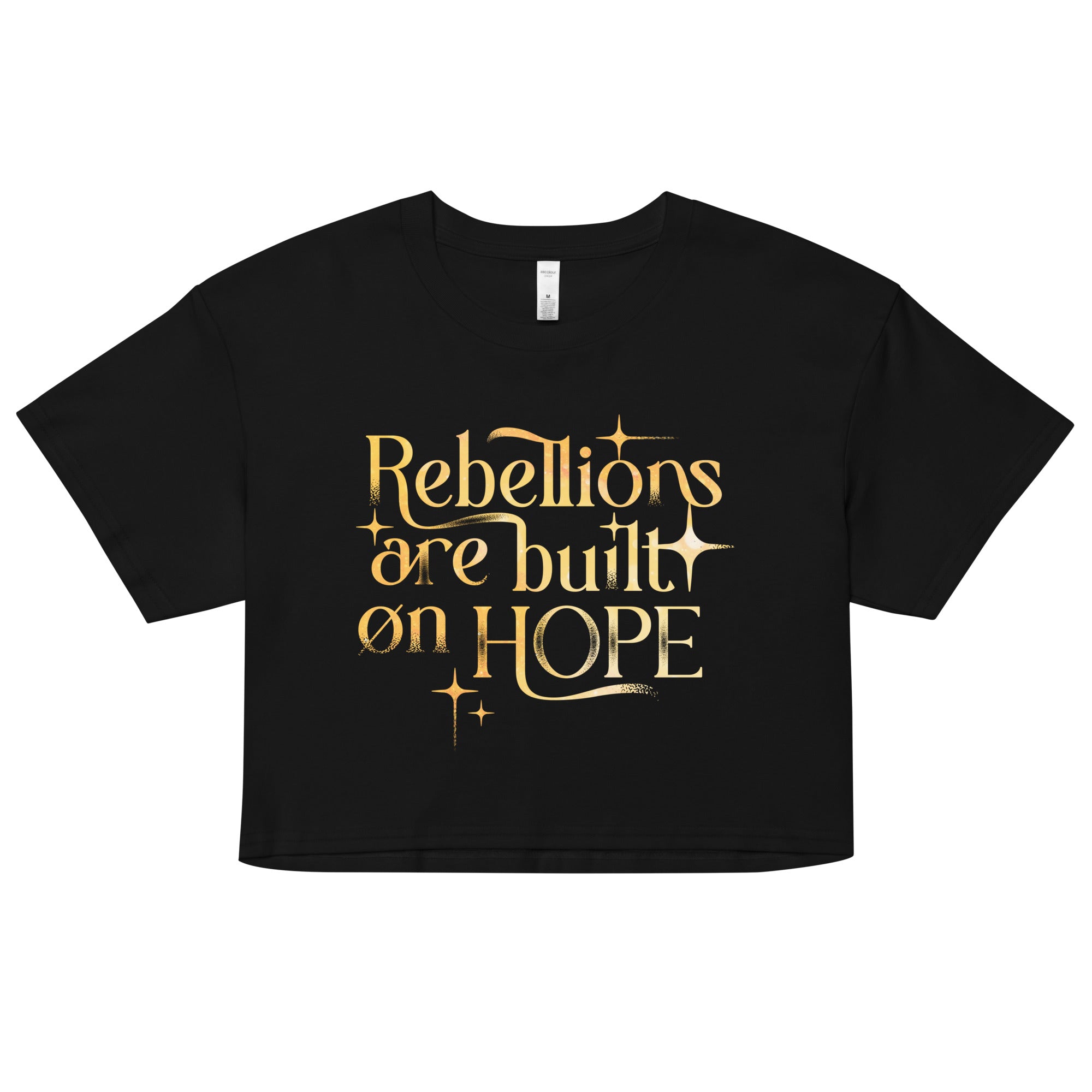 Rebellions Are Built On Hope Women's Crop Tee Hoodie, Sweatshirt | CoreVibeTees.com