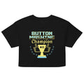 Button Mashing Champion Women's Crop Tee