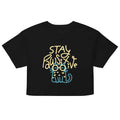 Stay Pawsitive Women's Crop Tee