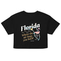 Florida Where The Air Hugs You Back Women's Crop Tee