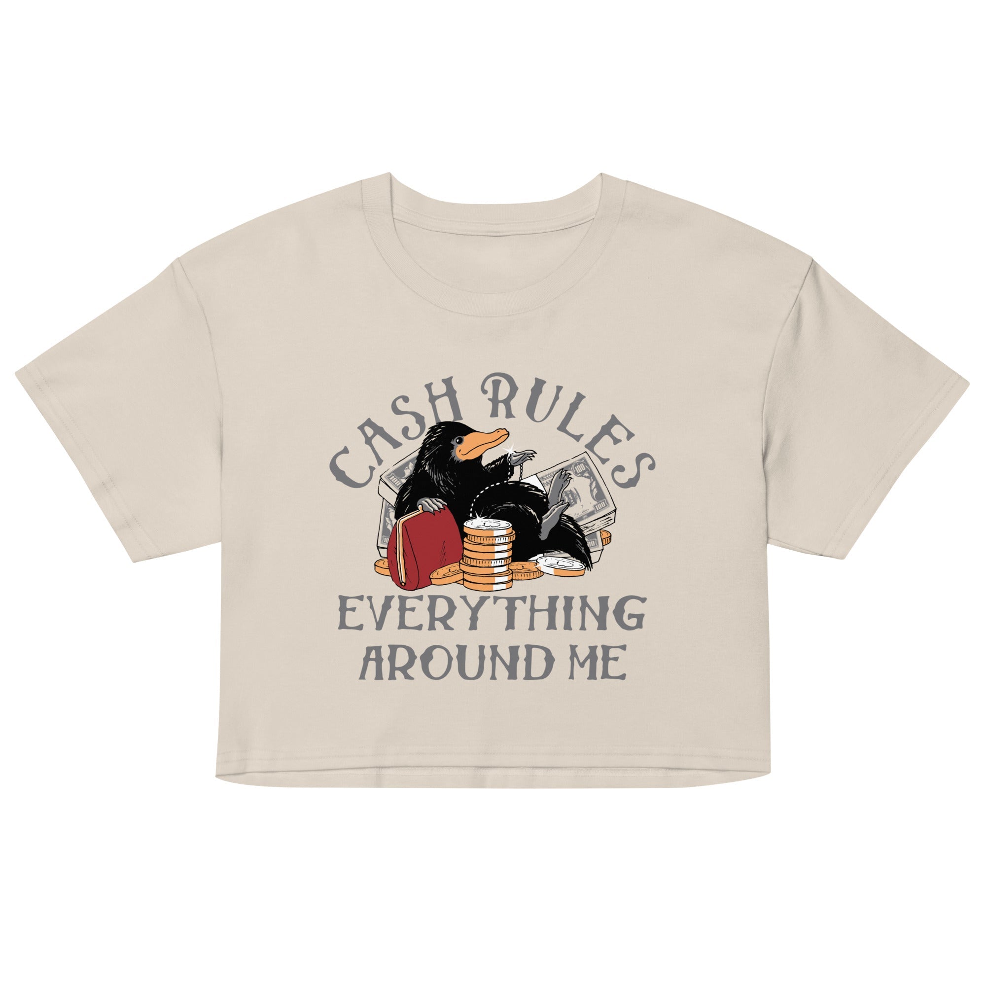 Cash Rules Everything Around Me Women's Crop Tee