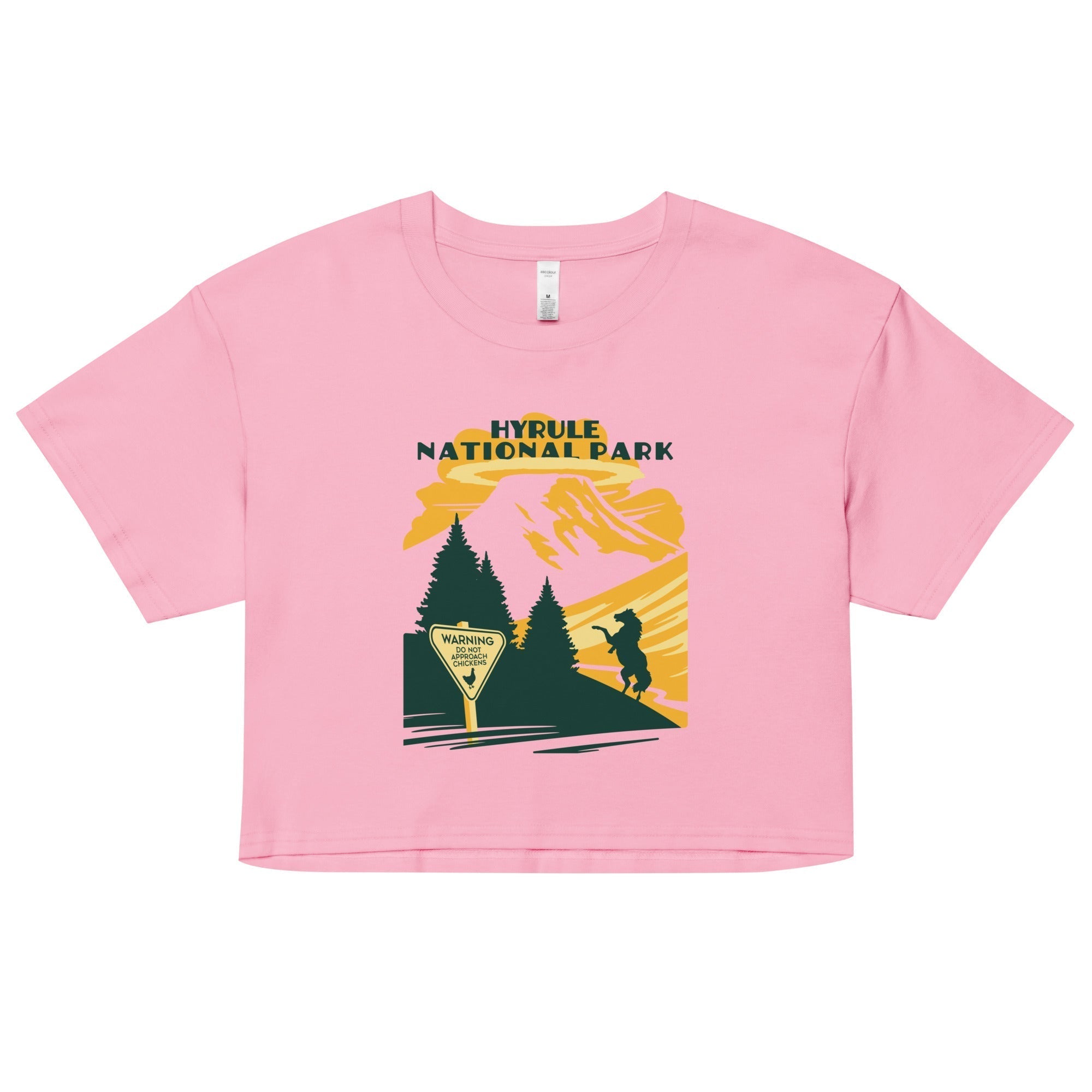 Hyrule National Park Women's Crop Tee Hoodie, Sweatshirt | CoreVibeTees.com (Image 3)