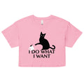 I Do What I Want Women's Crop Tee Hoodie, Sweatshirt | CoreVibeTees.com (Image 1)