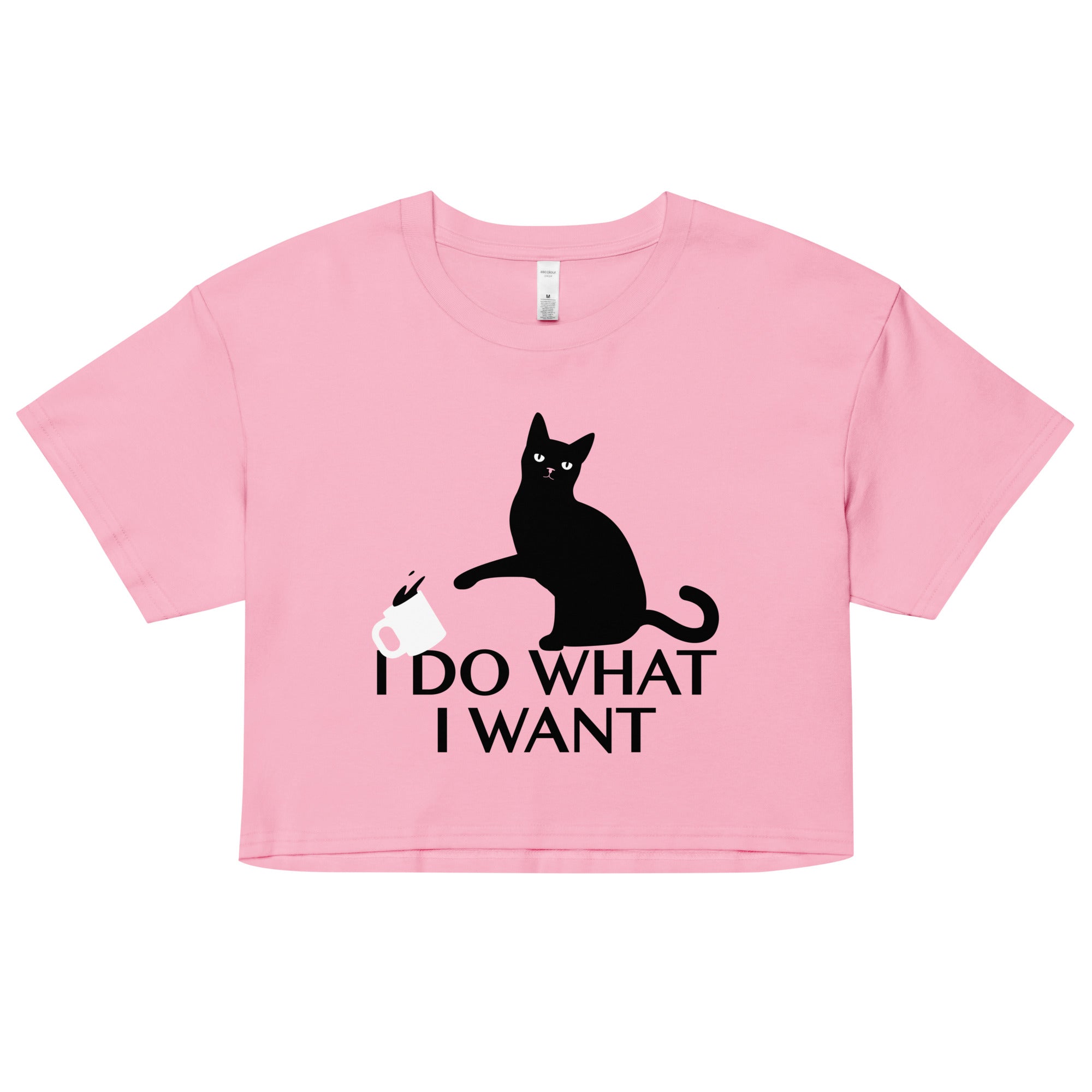 I Do What I Want Women's Crop Tee Hoodie, Sweatshirt | CoreVibeTees.com (Image 1)