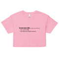 Inconceivable Definition Women's Crop Tee Hoodie, Sweatshirt | CoreVibeTees.com (Image 1)