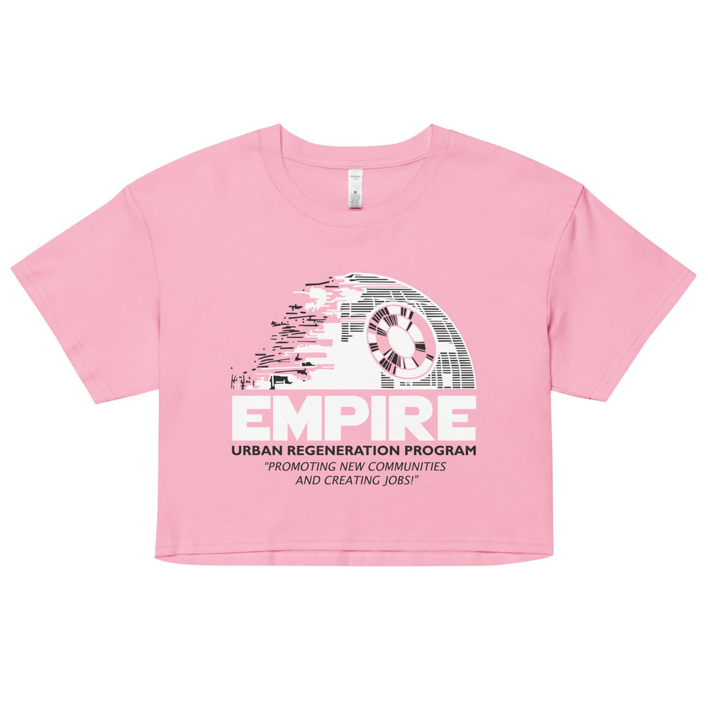 Empire Urban Regeneration Women's Crop Tee Hoodie, Sweatshirt | CoreVibeTees.com (Image 3)