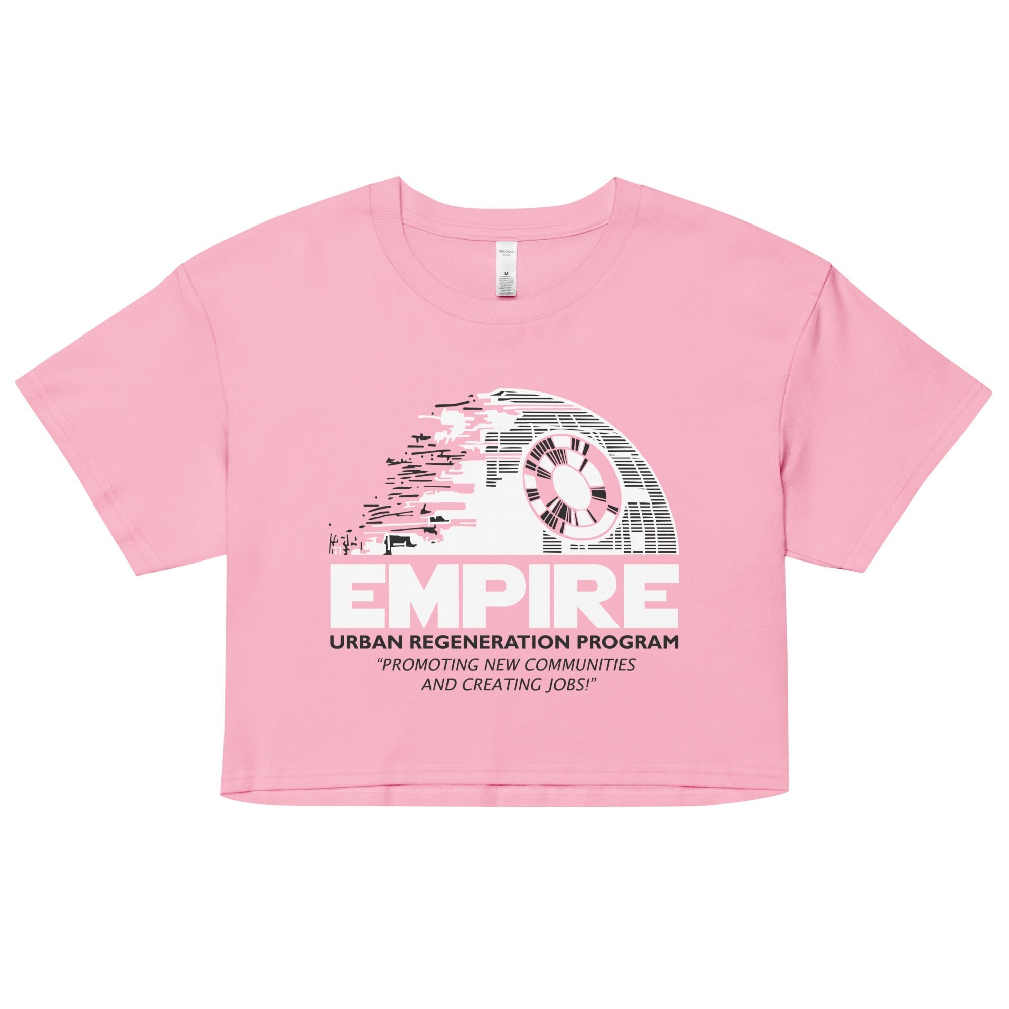 Empire Urban Regeneration Women's Crop Tee Hoodie, Sweatshirt | CoreVibeTees.com (Image 3)