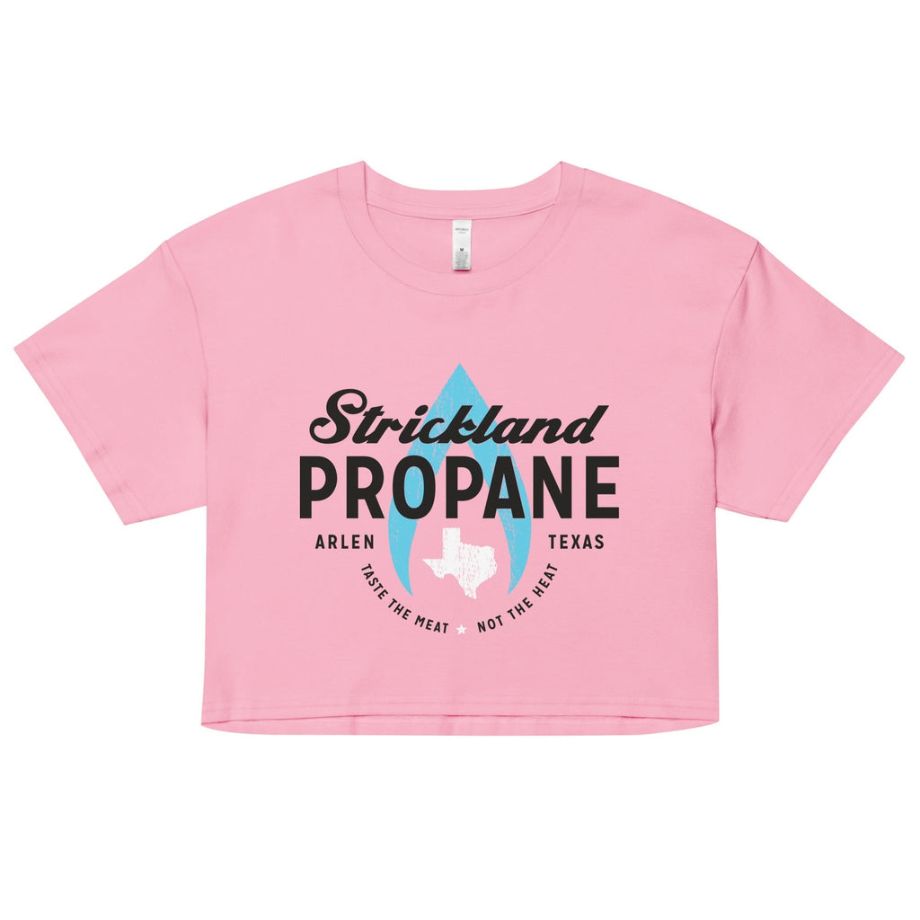 Strickland Propane Women's Crop Tee Hoodie, Sweatshirt | CoreVibeTees.com (Image 1)
