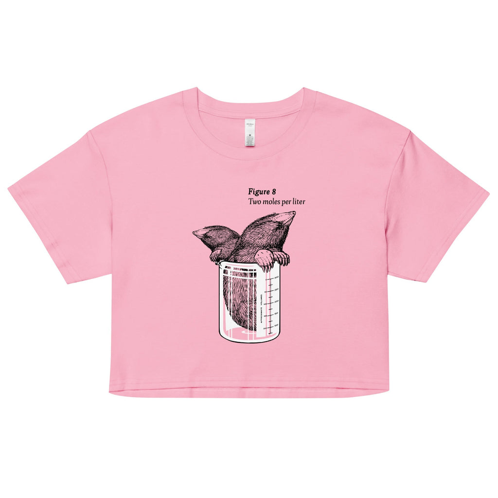 Two Moles Per Liter Women's Crop Tee Hoodie, Sweatshirt | CoreVibeTees.com (Image 2)