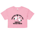 Trying To Get My Sheep Together Women's Crop Tee Hoodie, Sweatshirt | CoreVibeTees.com (Image 1)