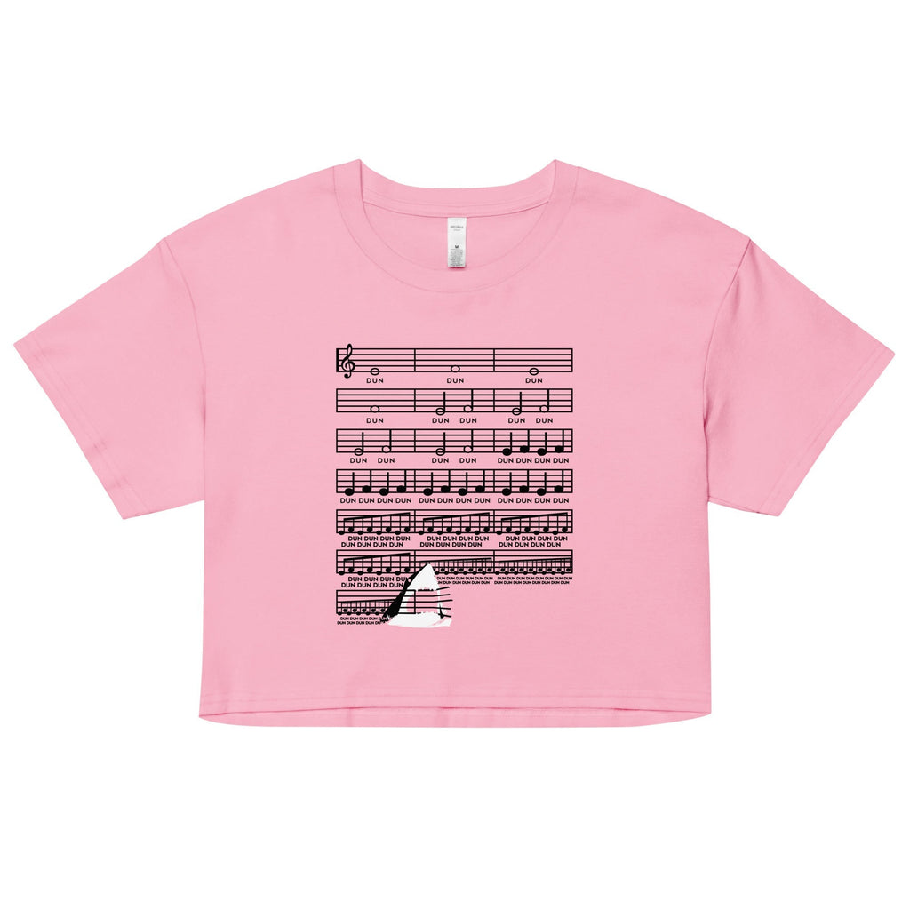 Swimming Theme Women's Crop Tee Hoodie, Sweatshirt | CoreVibeTees.com (Image 3)