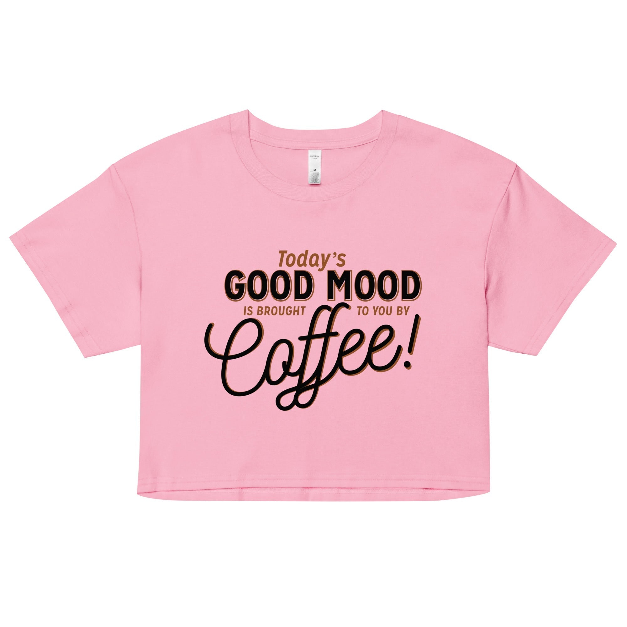 Today's Good Mood Women's Crop Tee Hoodie, Sweatshirt | CoreVibeTees.com (Image 1)