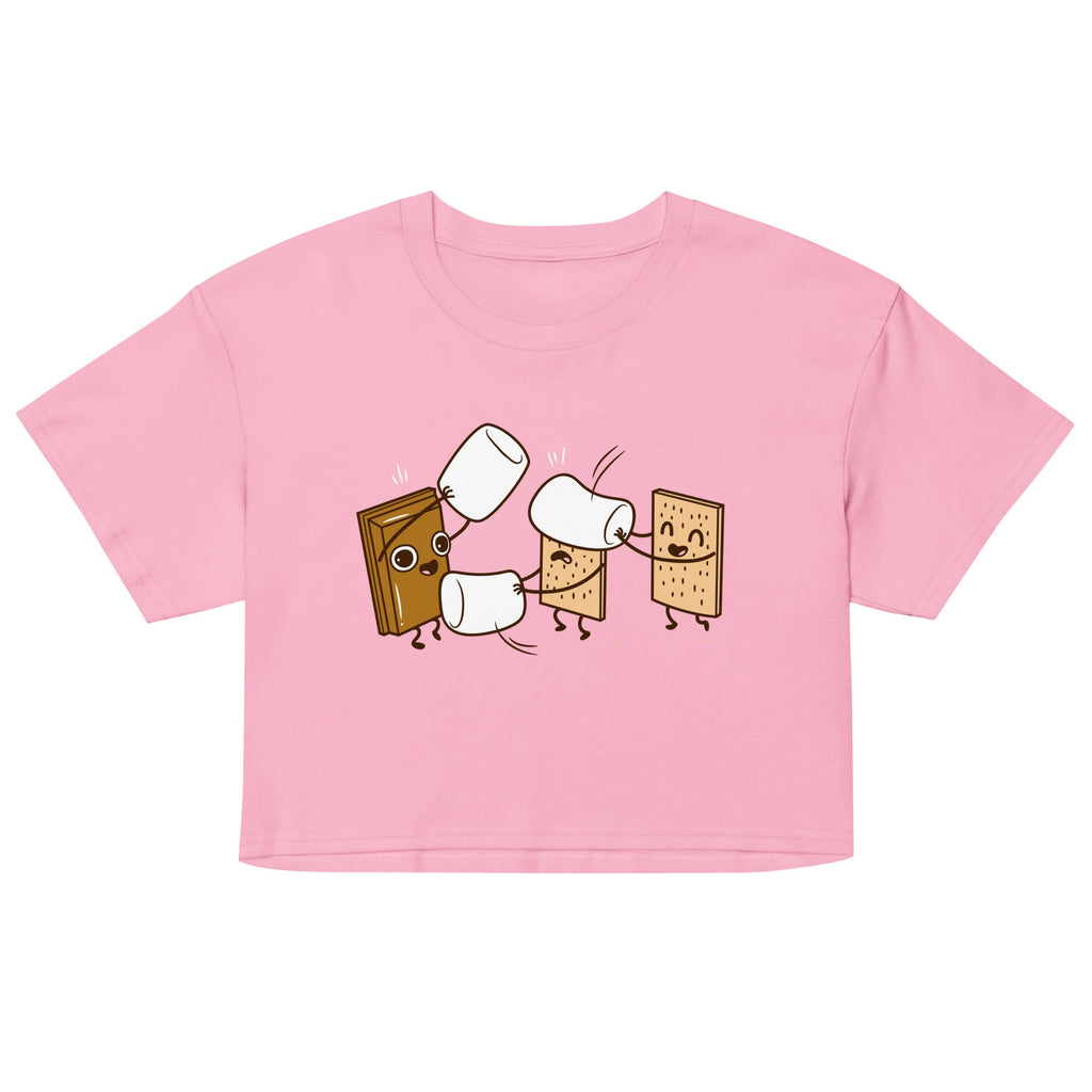 How S'mores Are Made Women's Crop Tee