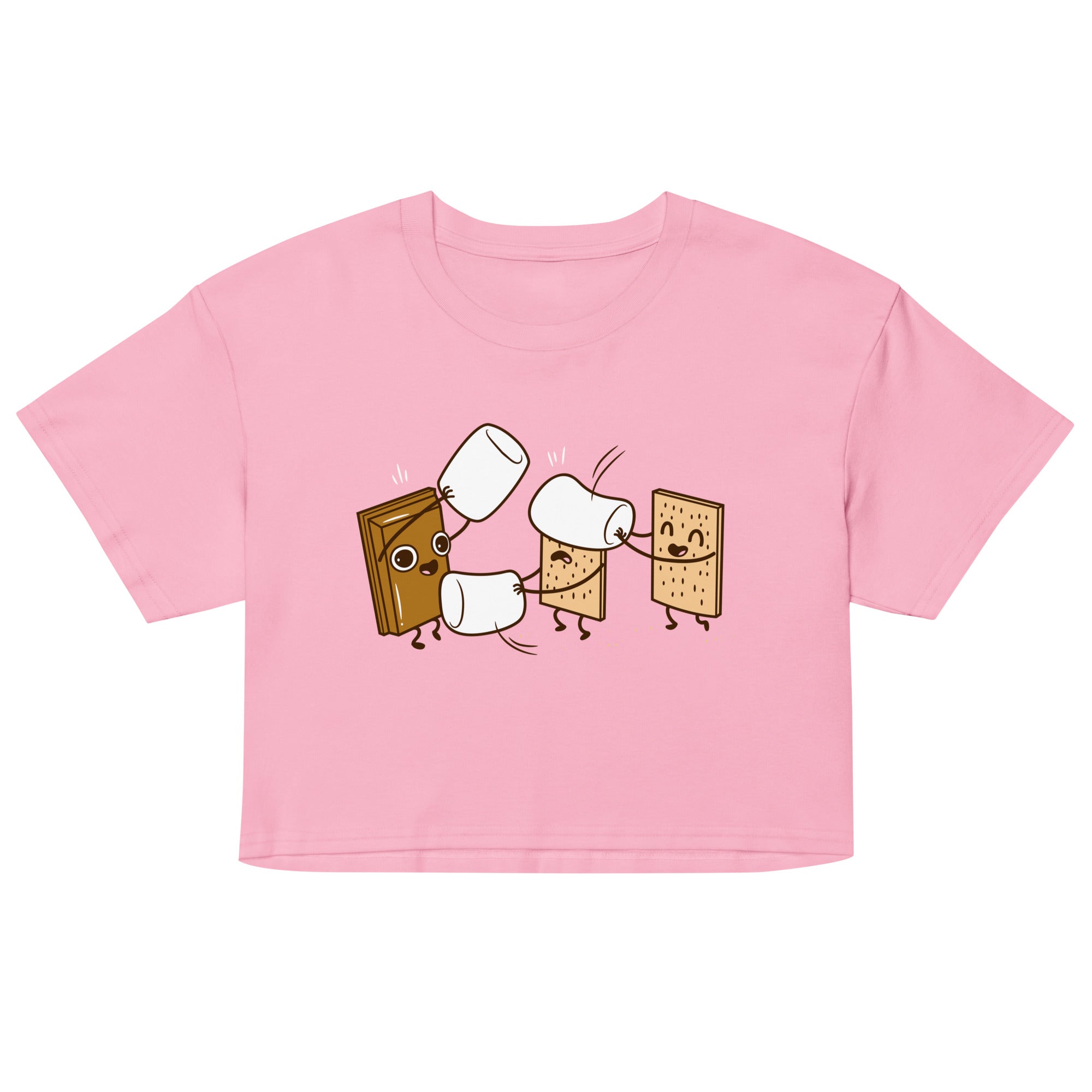 How S'mores Are Made Women's Crop Tee