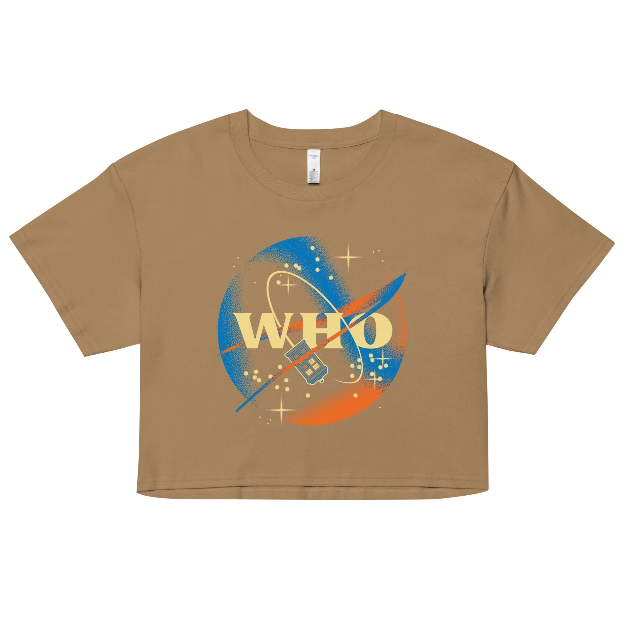 Who Space Administration Women's Crop Tee Hoodie, Sweatshirt | CoreVibeTees.com (Image 2)