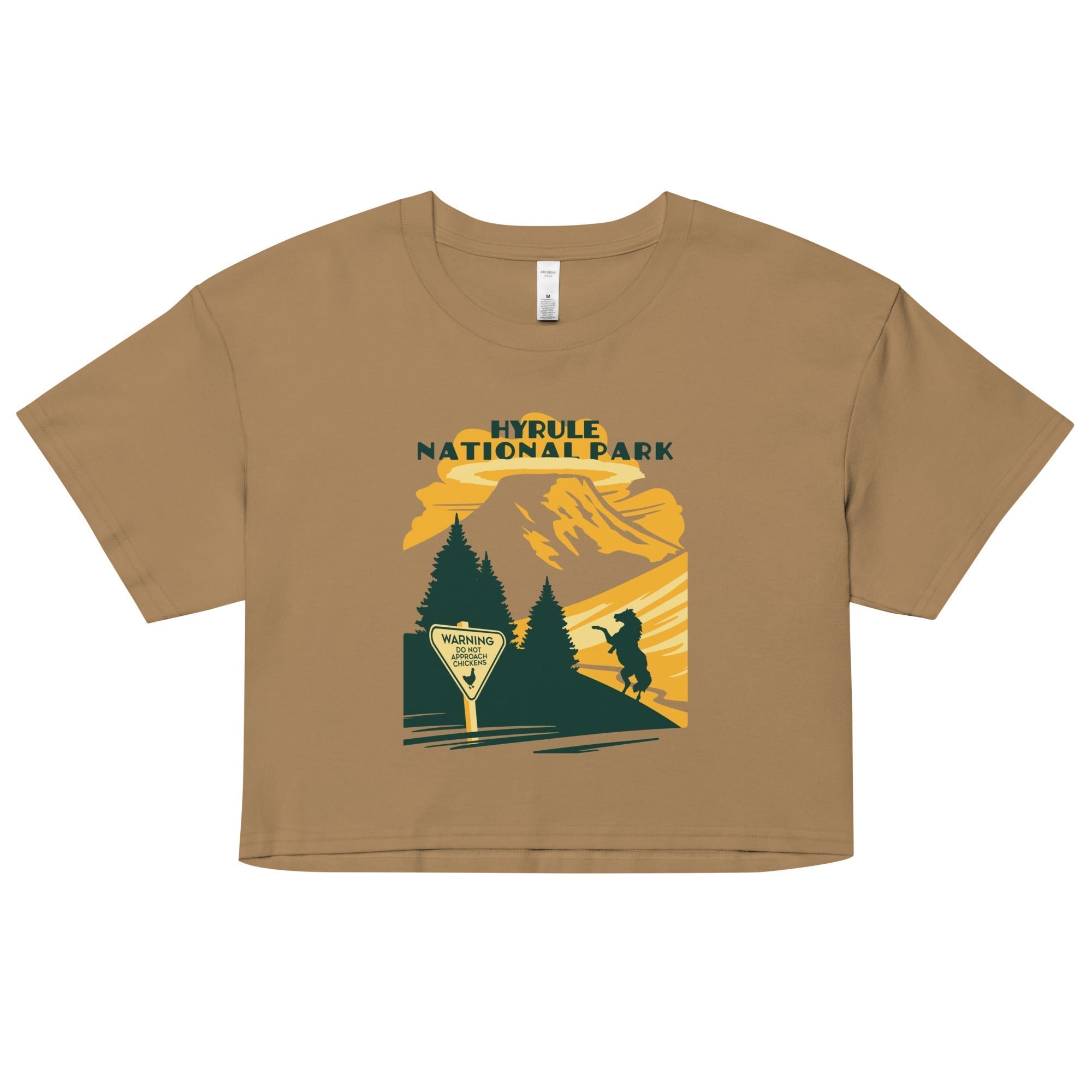 Hyrule National Park Women's Crop Tee Hoodie, Sweatshirt | CoreVibeTees.com (Image 1)