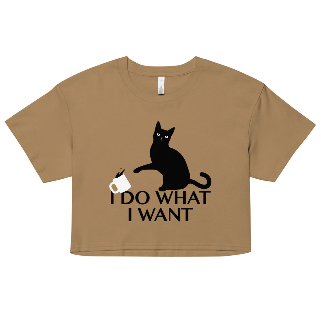 I Do What I Want Women's Crop Tee Hoodie, Sweatshirt | CoreVibeTees.com (Image 2)