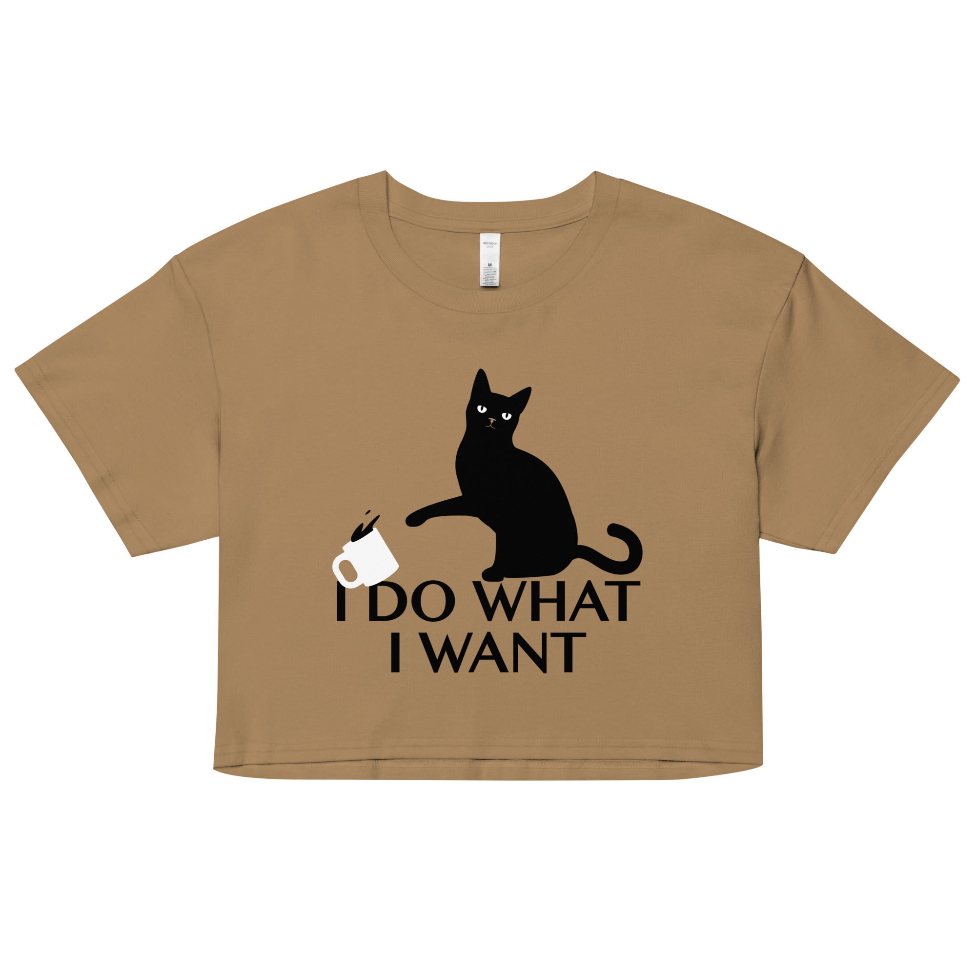 I Do What I Want Women's Crop Tee Hoodie, Sweatshirt | CoreVibeTees.com (Image 2)