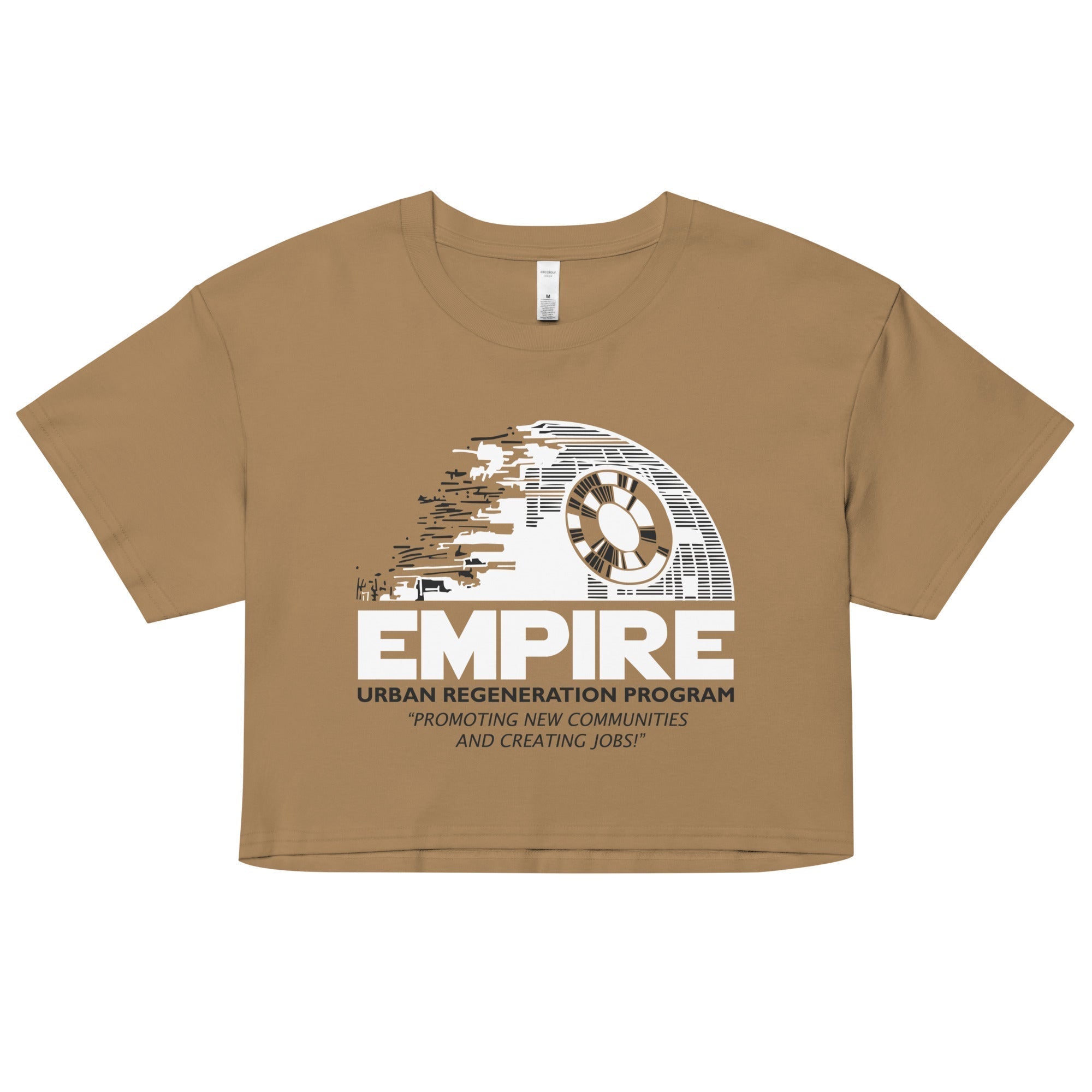 Empire Urban Regeneration Women's Crop Tee Hoodie, Sweatshirt | CoreVibeTees.com (Image 2)