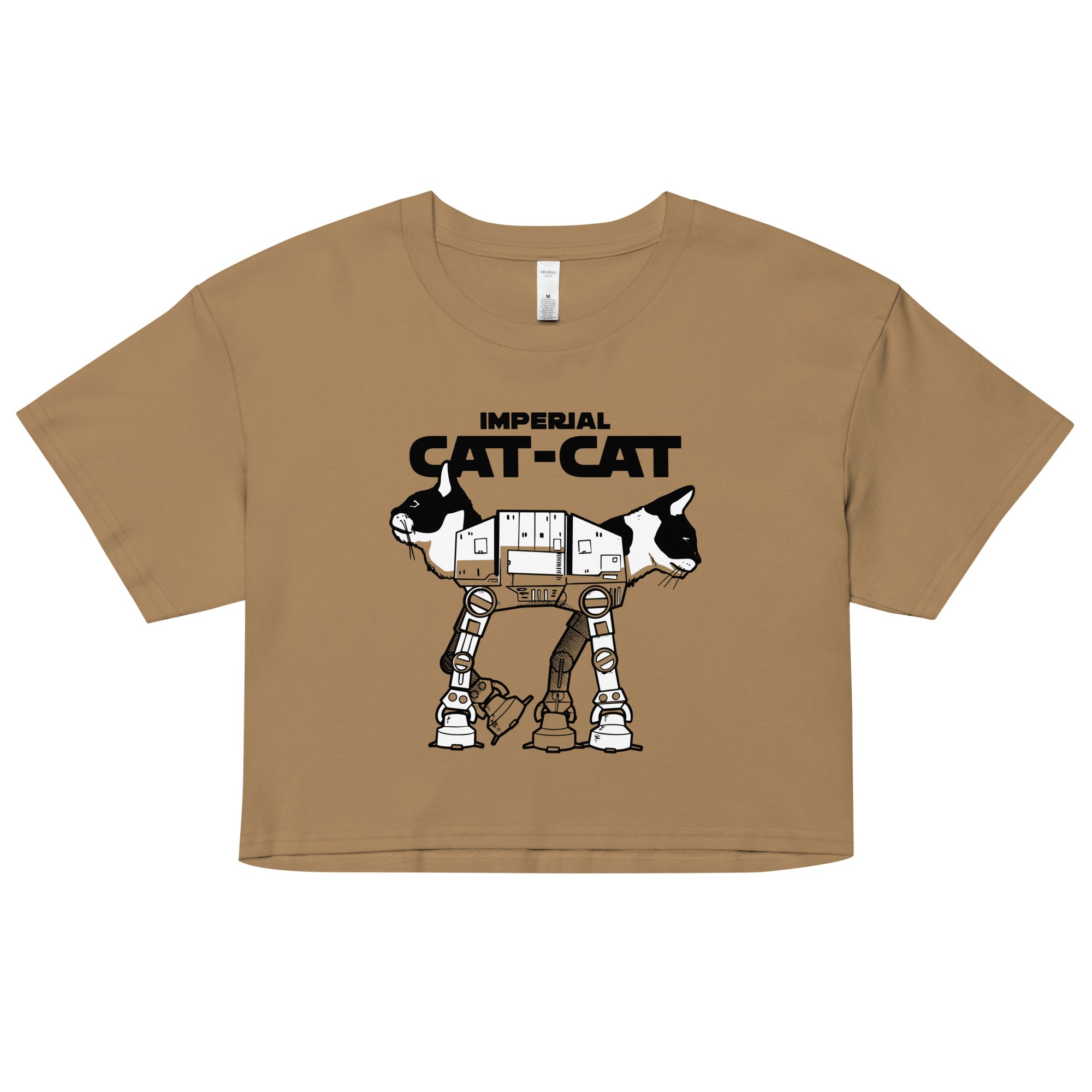 Cat-Cat Women's Crop Tee Hoodie, Sweatshirt | CoreVibeTees.com (Image 2)