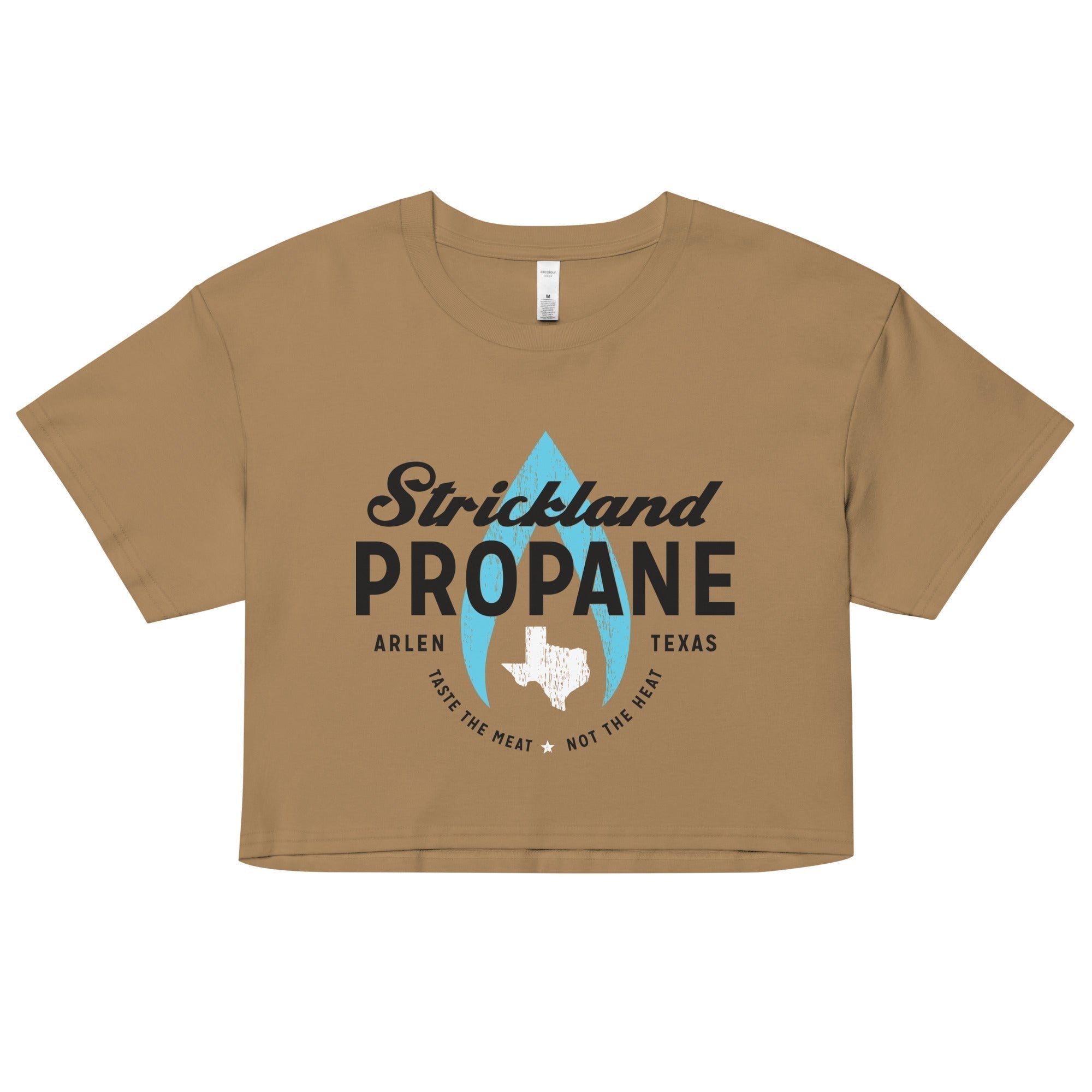 Strickland Propane Women's Crop Tee Hoodie, Sweatshirt | CoreVibeTees.com (Image 2)