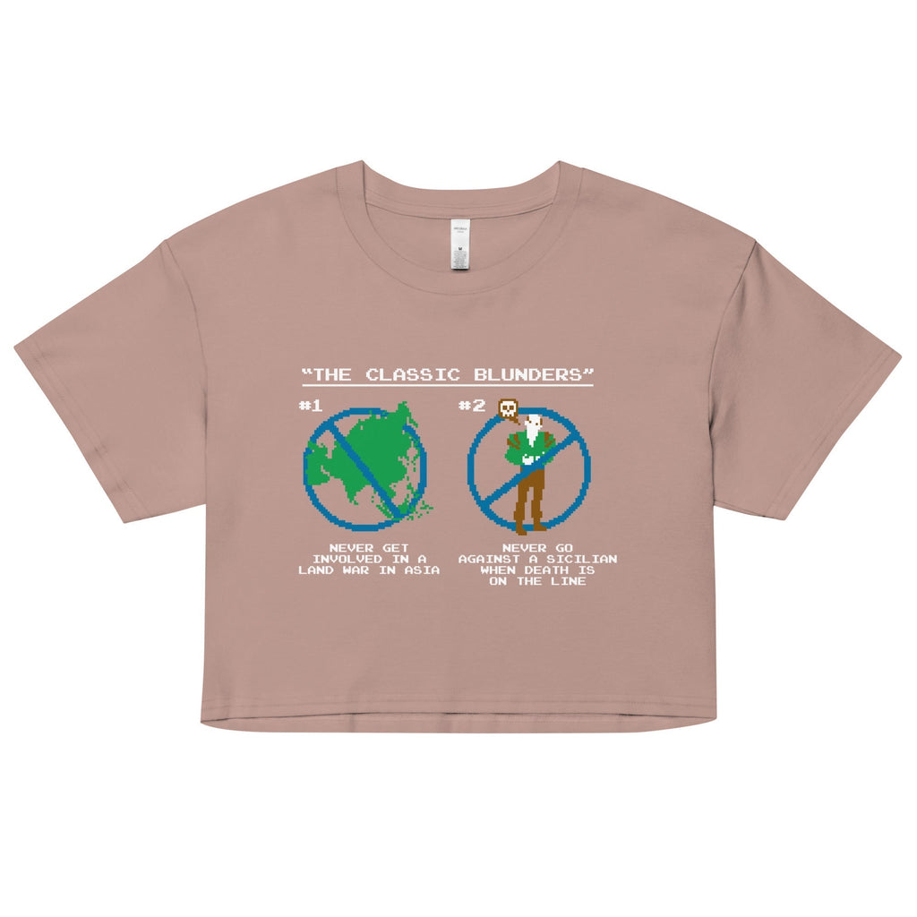 The Classic Blunders Women's Crop Tee Hoodie, Sweatshirt | CoreVibeTees.com (Image 3)