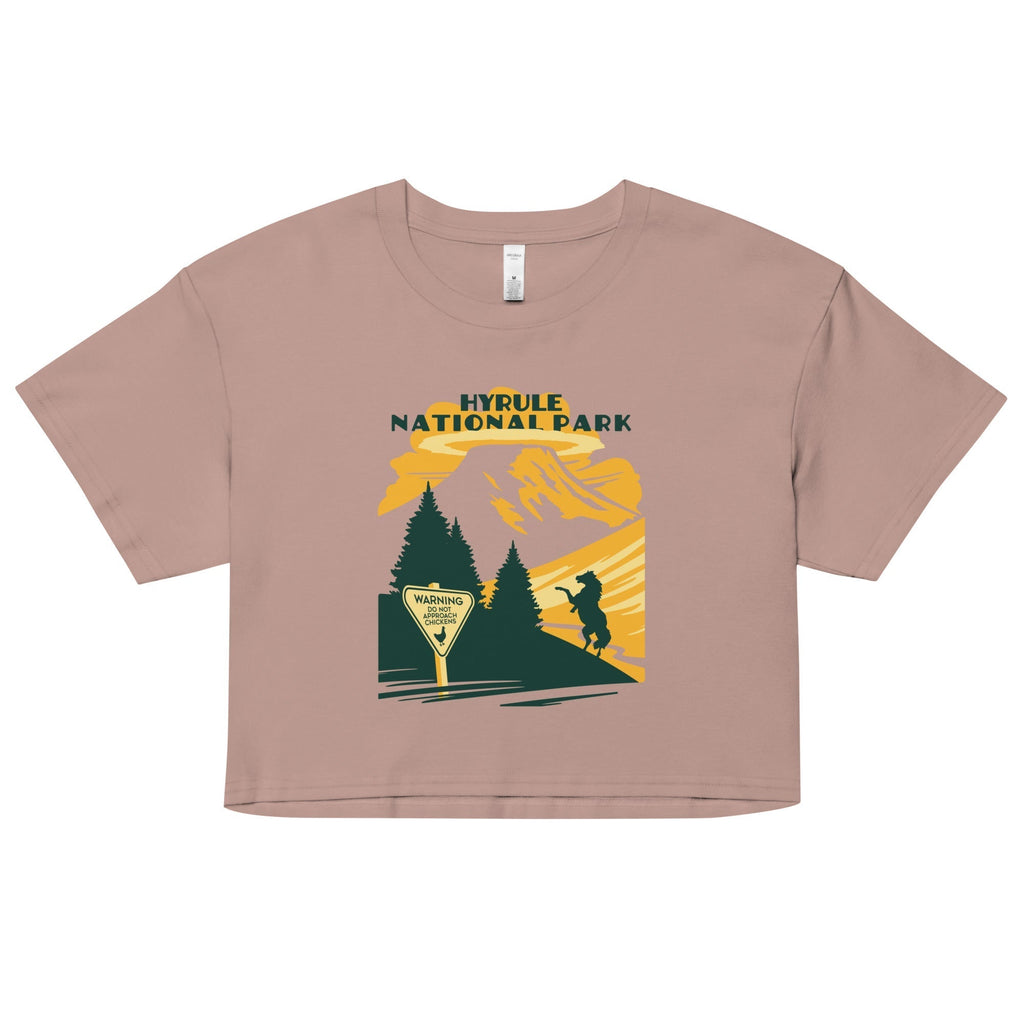 Hyrule National Park Women's Crop Tee Hoodie, Sweatshirt | CoreVibeTees.com (Image 2)