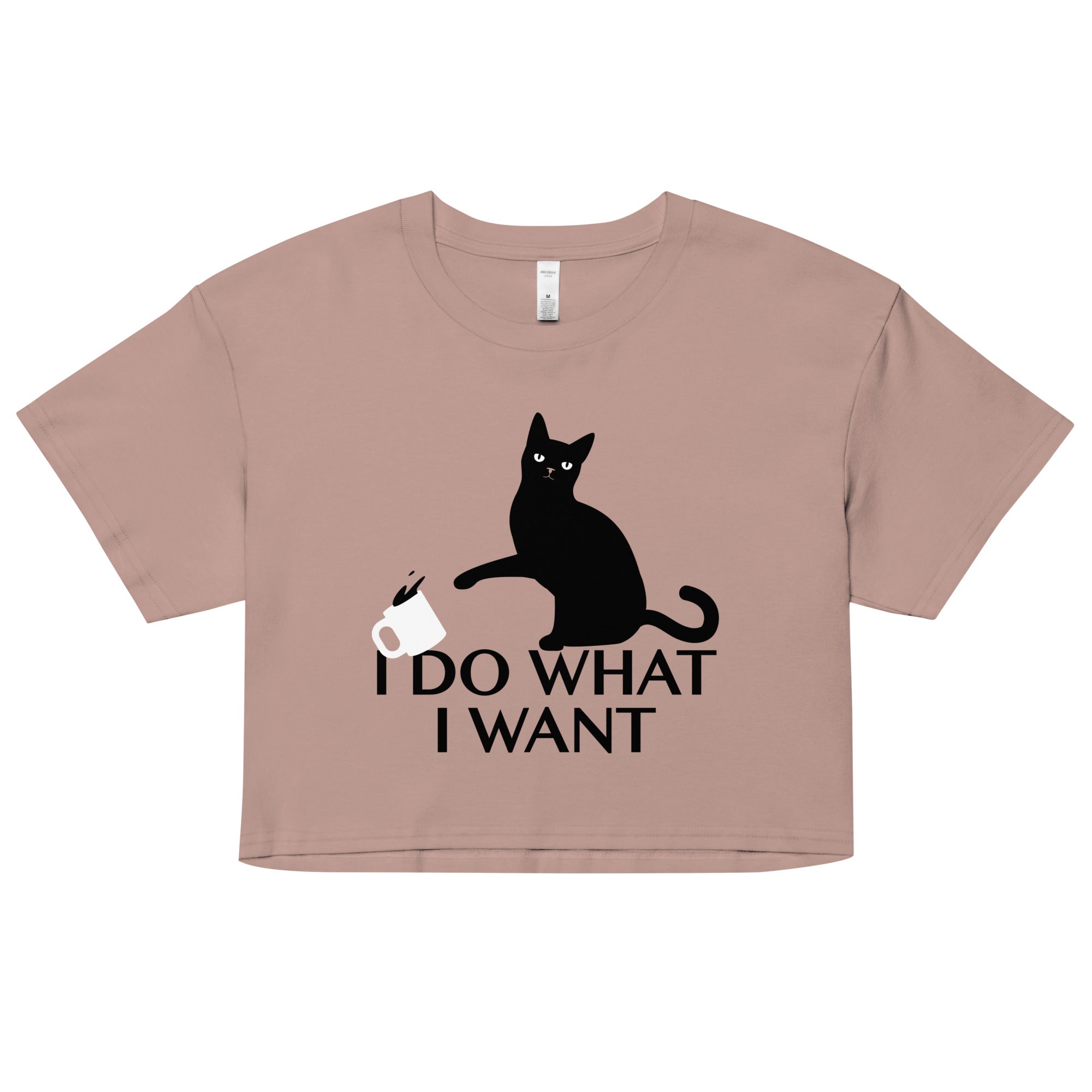 I Do What I Want Women's Crop Tee Hoodie, Sweatshirt | CoreVibeTees.com (Image 3)