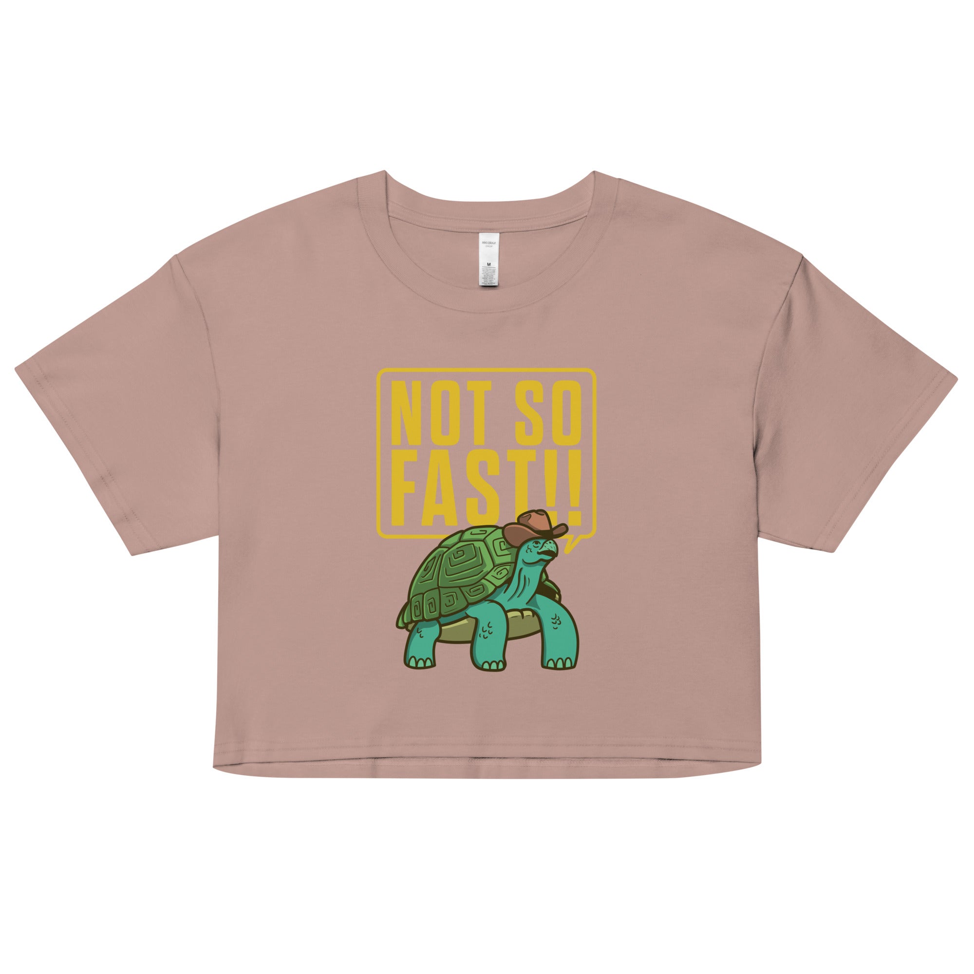 Not So Fast!! Women's Crop Tee Hoodie, Sweatshirt | CoreVibeTees.com (Image 3)