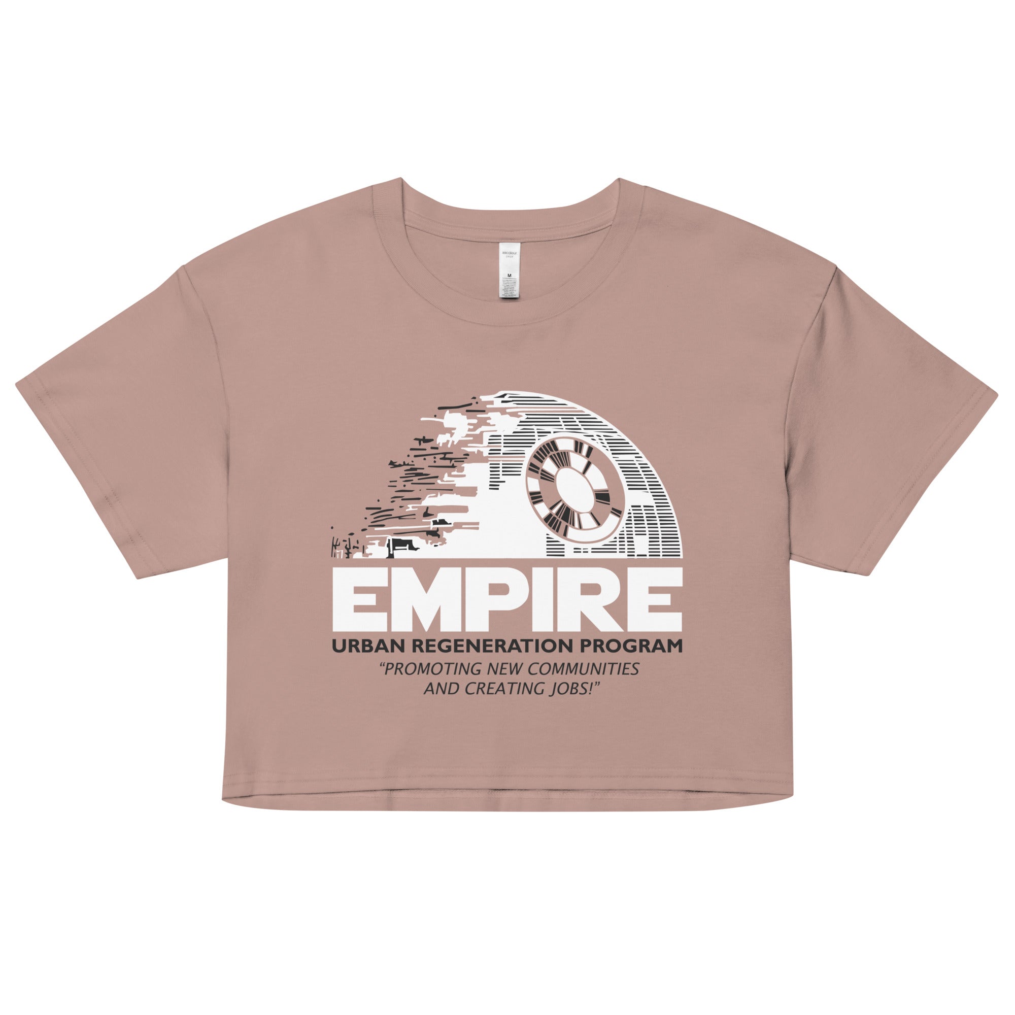 Empire Urban Regeneration Women's Crop Tee Hoodie, Sweatshirt | CoreVibeTees.com (Image 1)