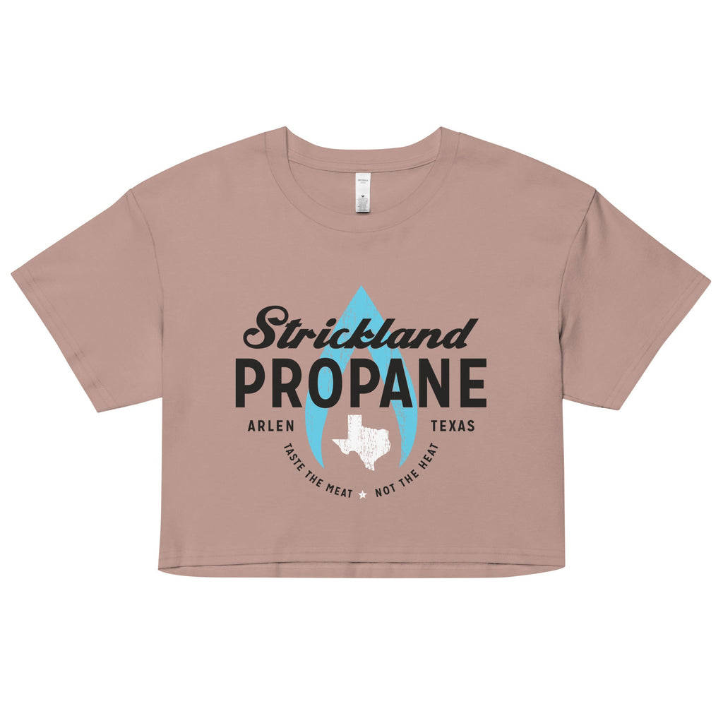 Strickland Propane Women's Crop Tee Hoodie, Sweatshirt | CoreVibeTees.com (Image 3)