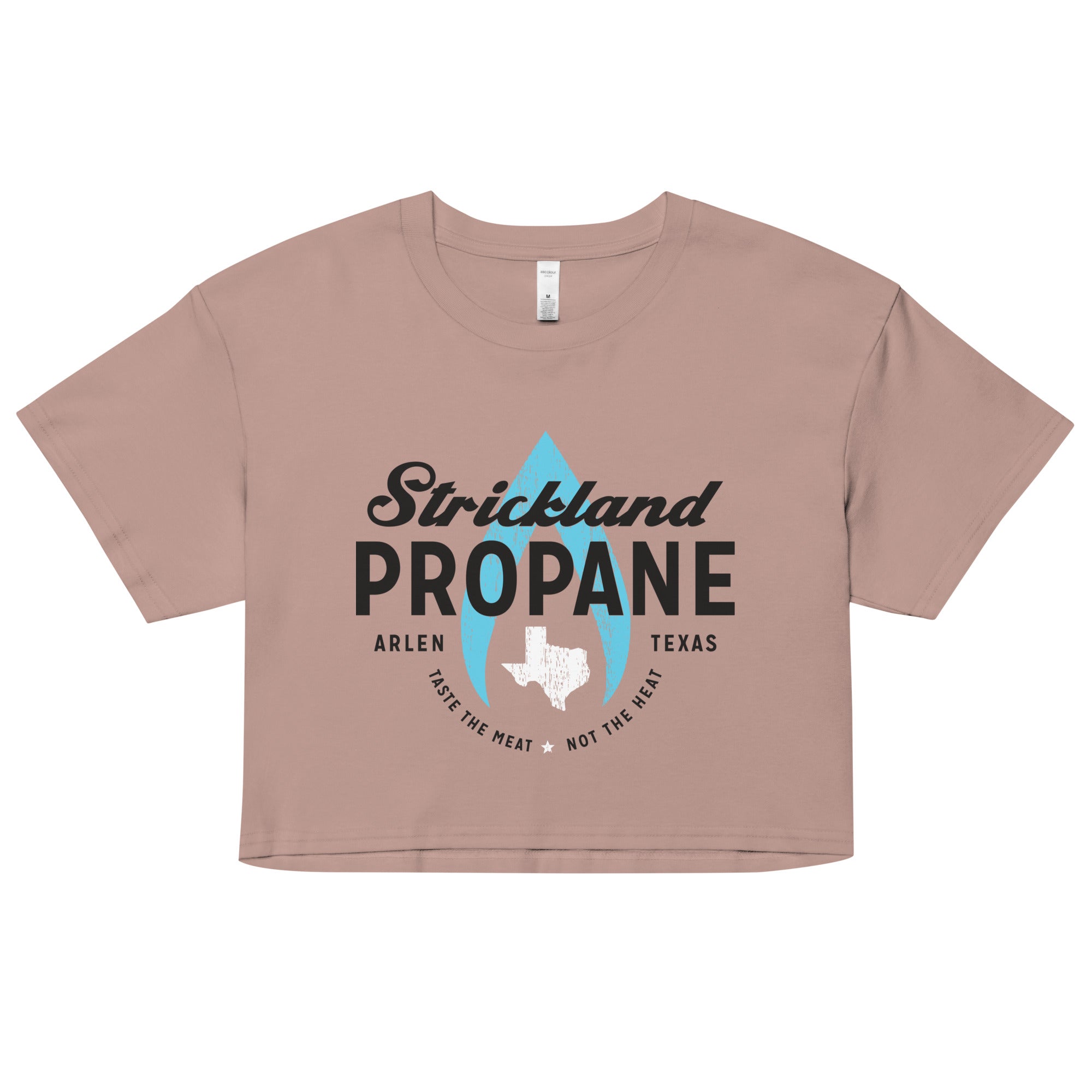 Strickland Propane Women's Crop Tee Hoodie, Sweatshirt | CoreVibeTees.com (Image 3)