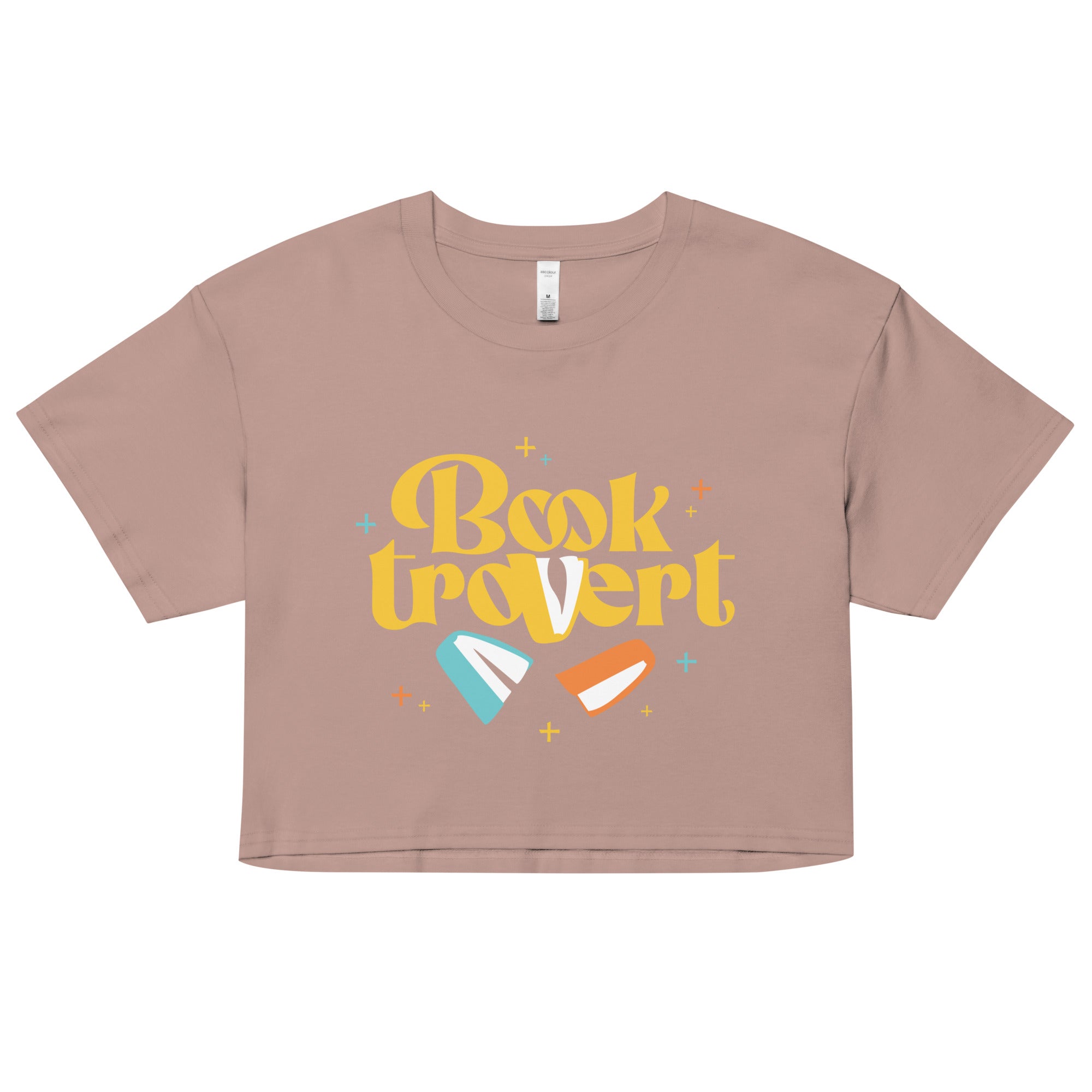Booktrovert Women's Crop Tee Hoodie, Sweatshirt | CoreVibeTees.com (Image 1)