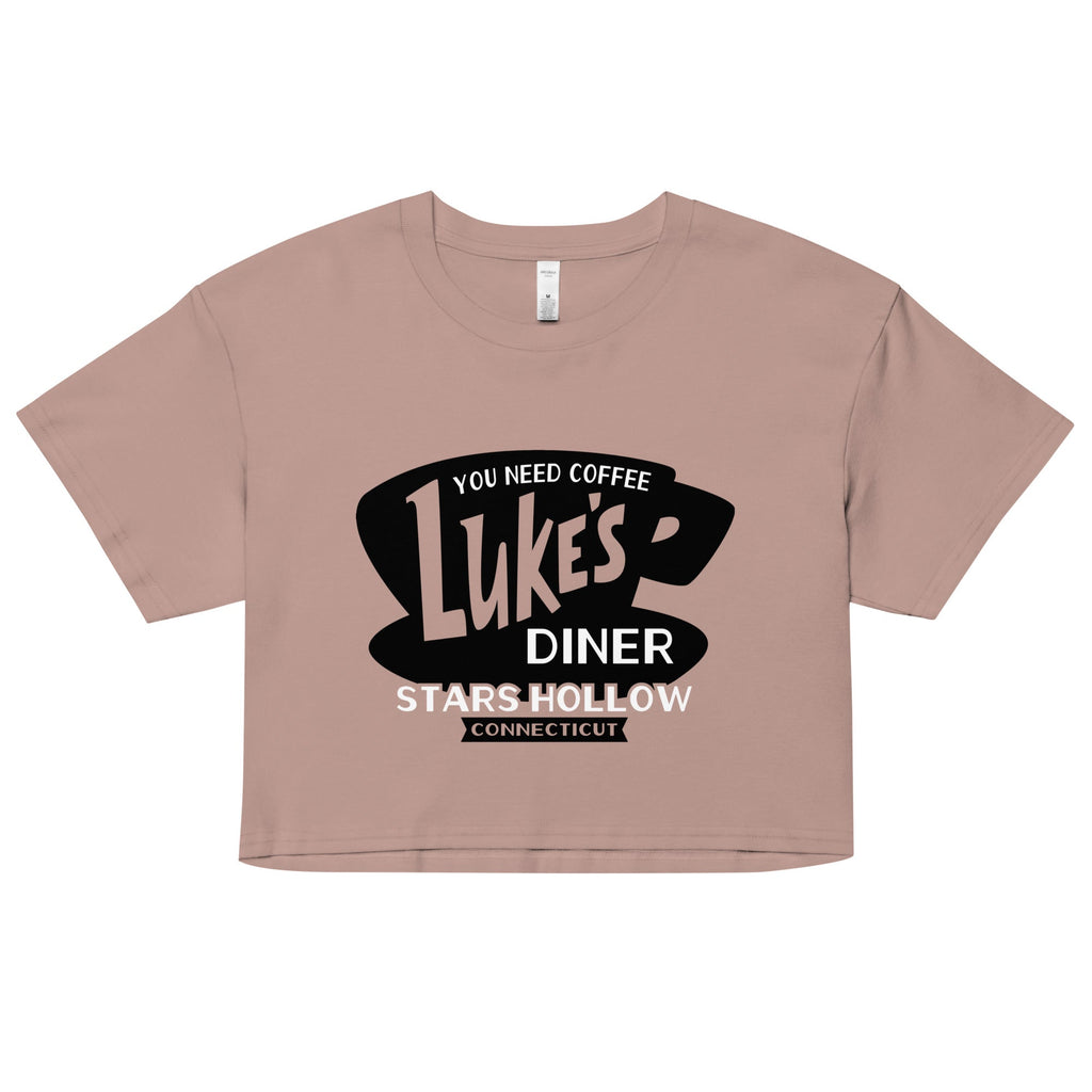 Luke's Diner Women's Crop Tee Hoodie, Sweatshirt | CoreVibeTees.com (Image 1)