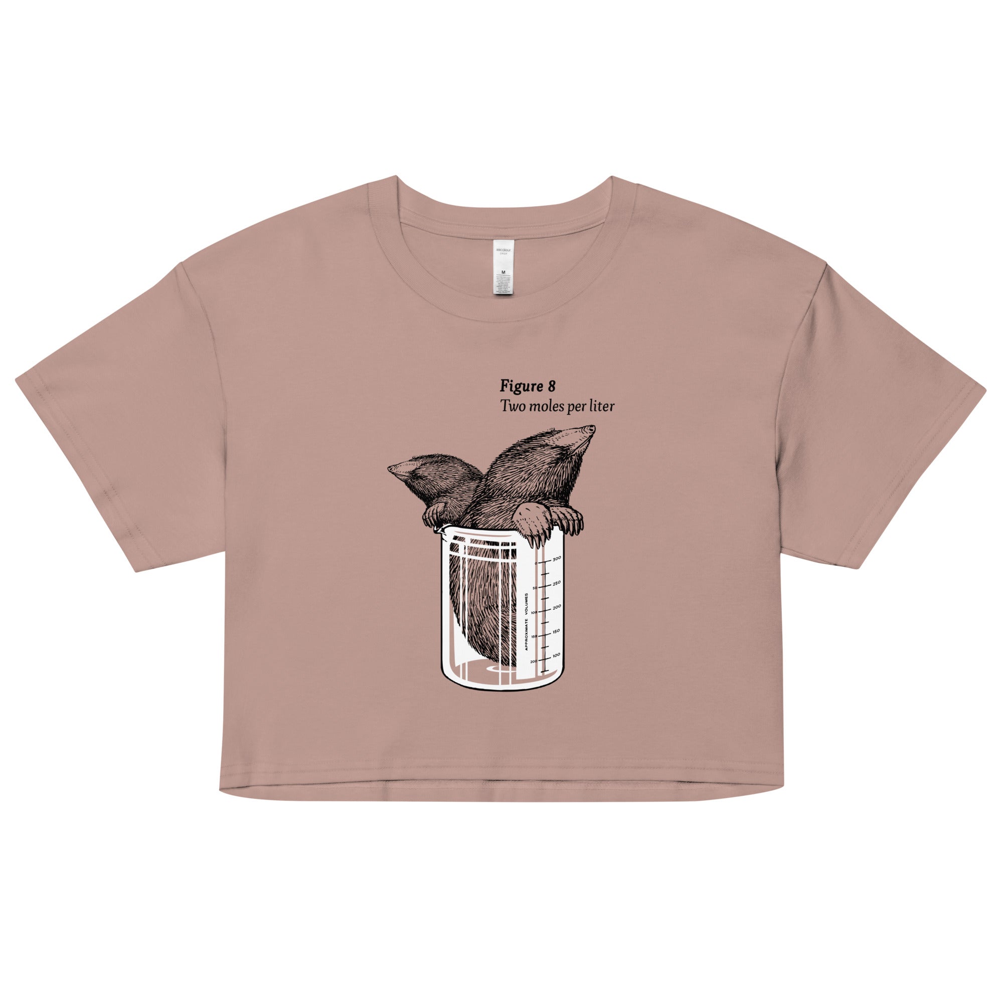 Two Moles Per Liter Women's Crop Tee Hoodie, Sweatshirt | CoreVibeTees.com (Image 3)