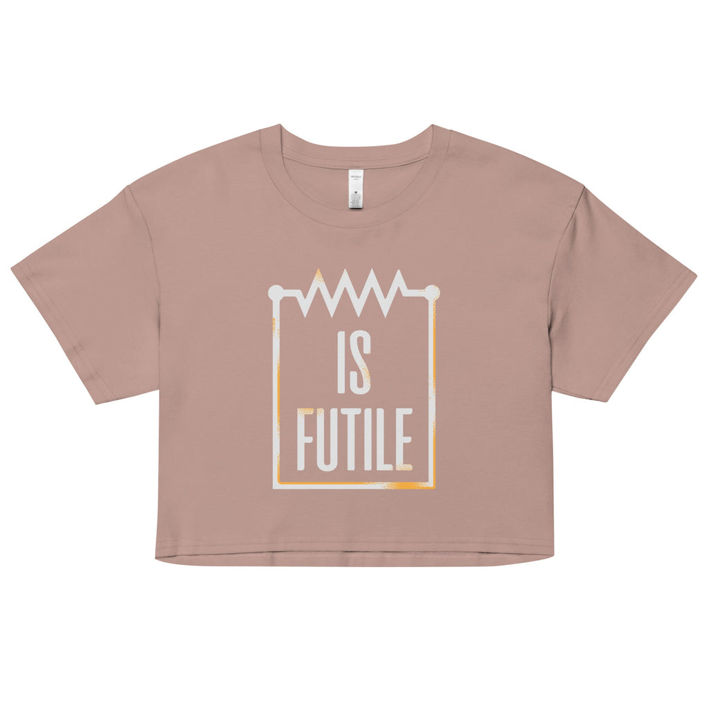 Resistor Is Futile Women's Crop Tee Hoodie, Sweatshirt | CoreVibeTees.com (Image 2)