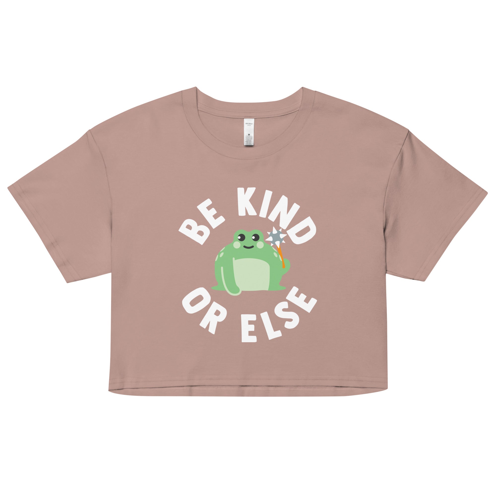 Be Kind Or Else Women's Crop Tee Hoodie, Sweatshirt | CoreVibeTees.com (Image 2)