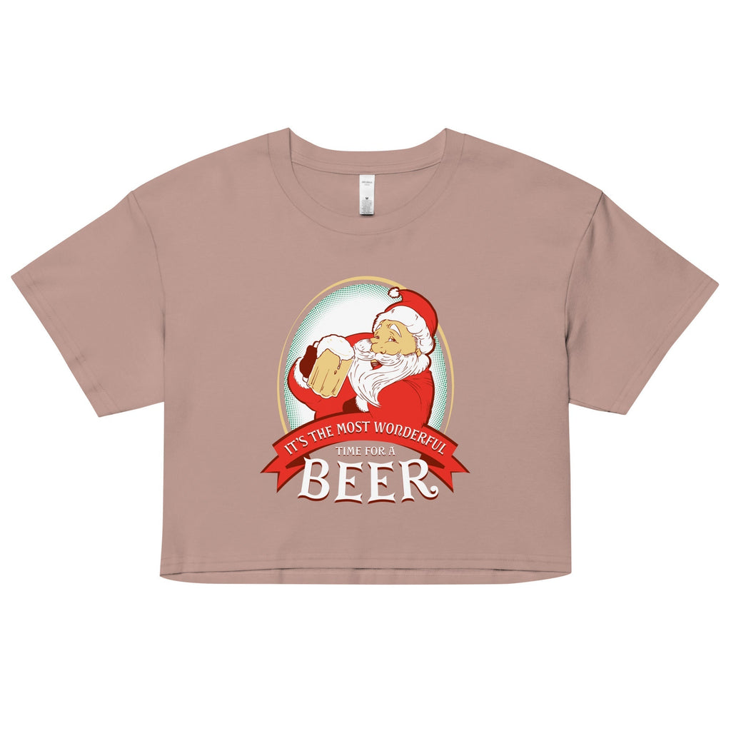 It's the Most Wonderful Time Women's Crop Tee Hoodie, Sweatshirt | CoreVibeTees.com (Image 1)