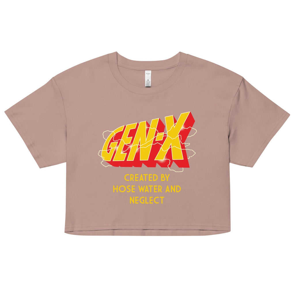 Gen-X Women's Crop Tee Hoodie, Sweatshirt | CoreVibeTees.com (Image 2)