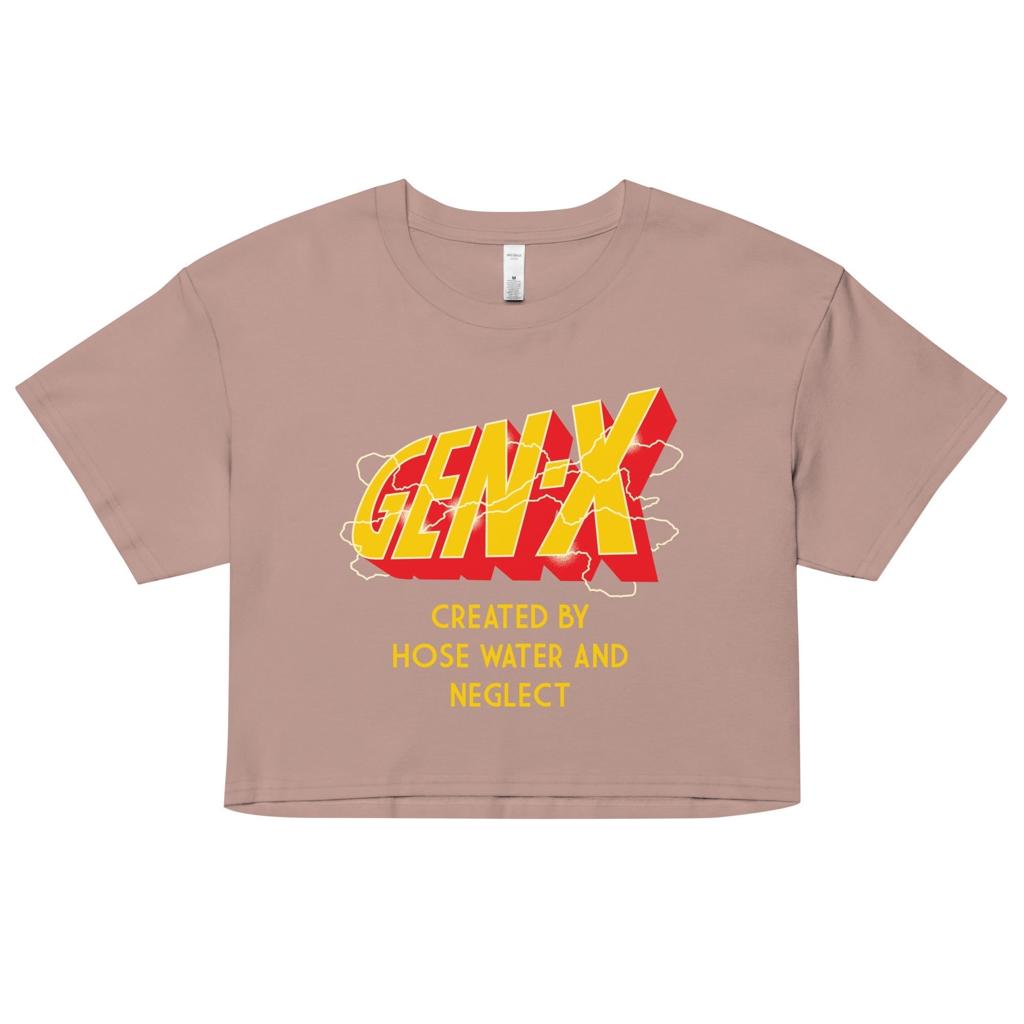 Gen-X Women's Crop Tee Hoodie, Sweatshirt | CoreVibeTees.com (Image 2)