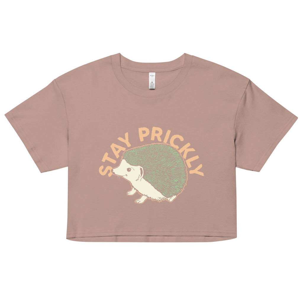 Stay Prickly Women's Crop Tee Hoodie, Sweatshirt | CoreVibeTees.com (Image 3)