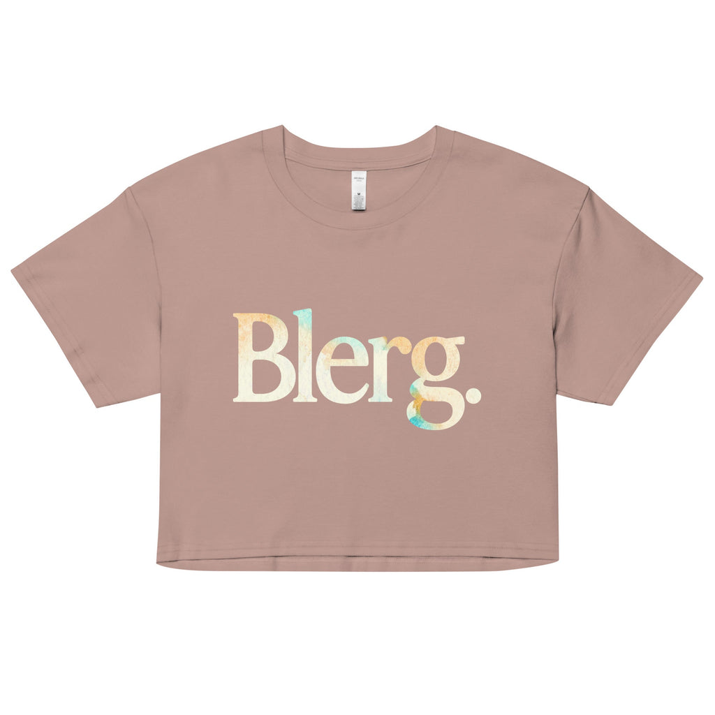 Blerg Women's Crop Tee Hoodie, Sweatshirt | CoreVibeTees.com (Image 3)